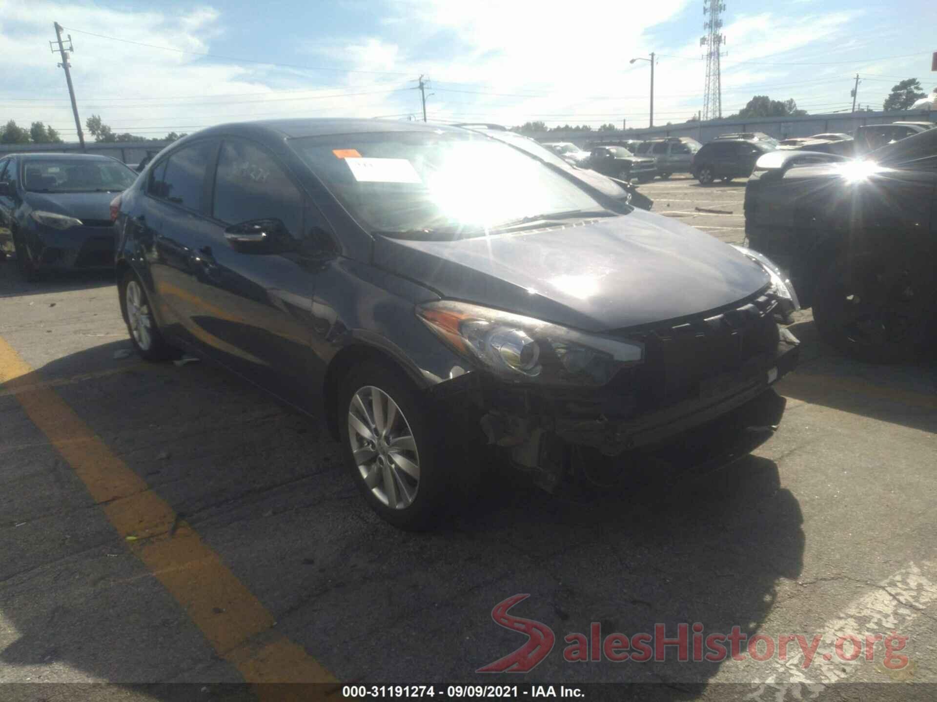 KNAFX4A63G5589958 2016 KIA FORTE