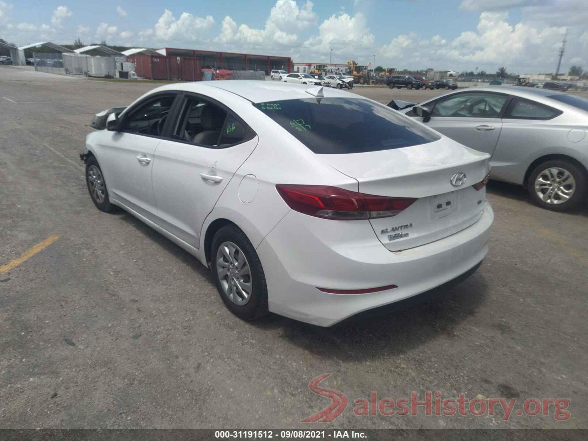 5NPD74LF5HH178036 2017 HYUNDAI ELANTRA