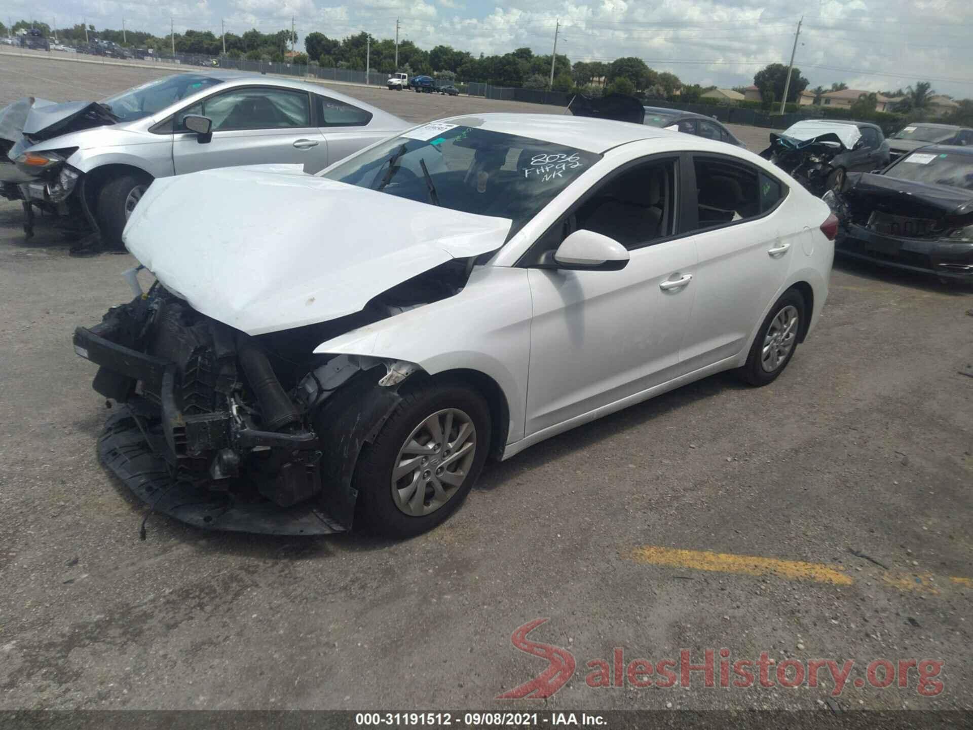 5NPD74LF5HH178036 2017 HYUNDAI ELANTRA