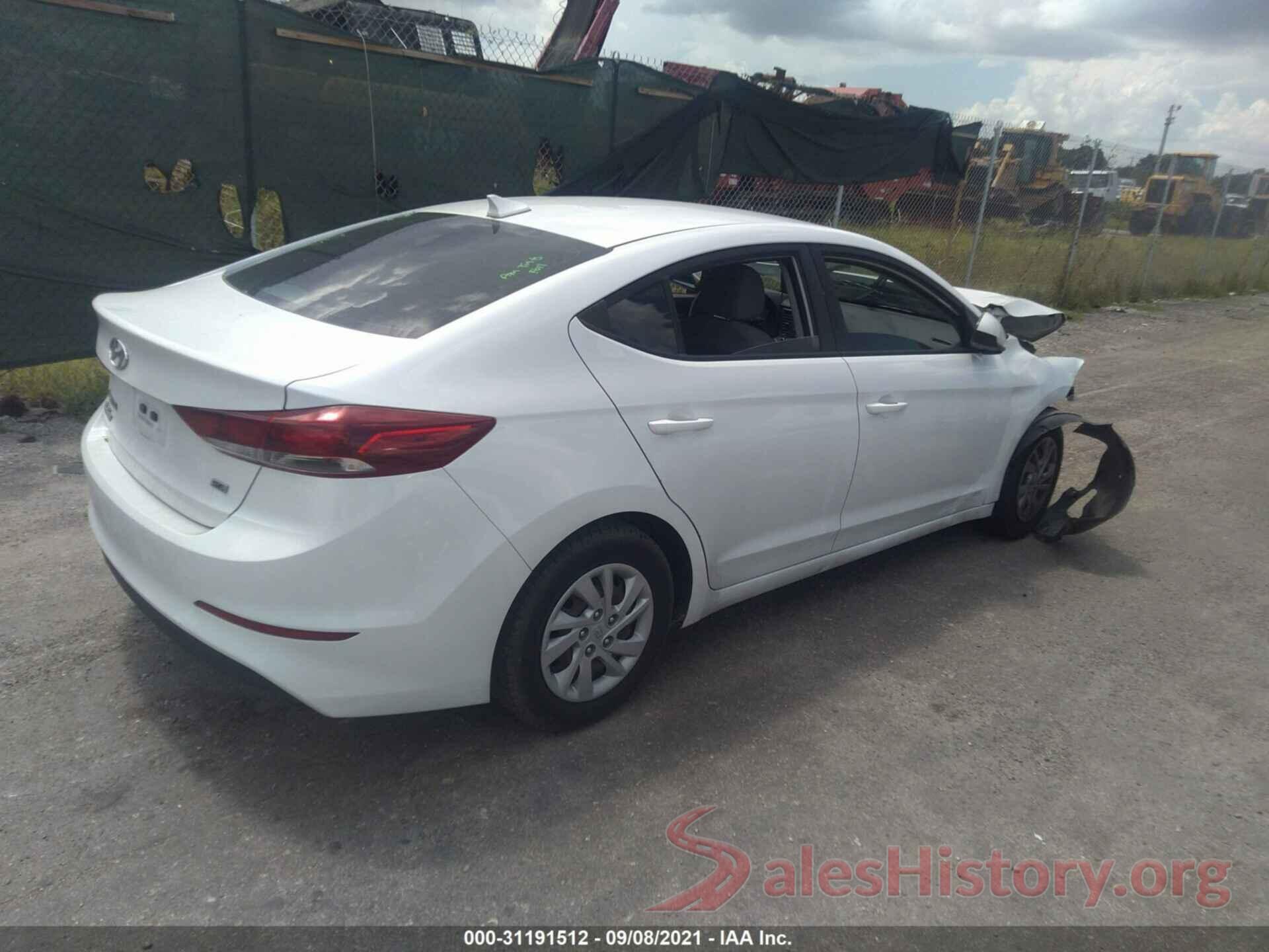 5NPD74LF5HH178036 2017 HYUNDAI ELANTRA