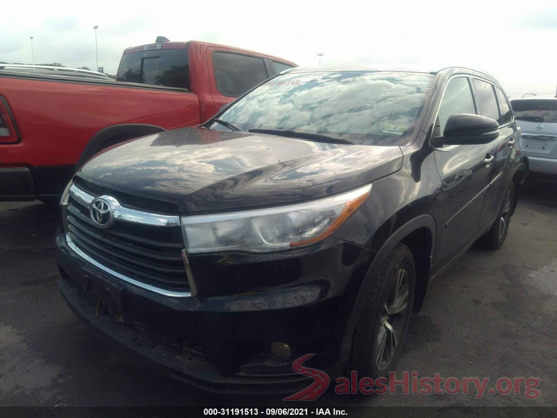 5TDJKRFH3GS258682 2016 TOYOTA HIGHLANDER