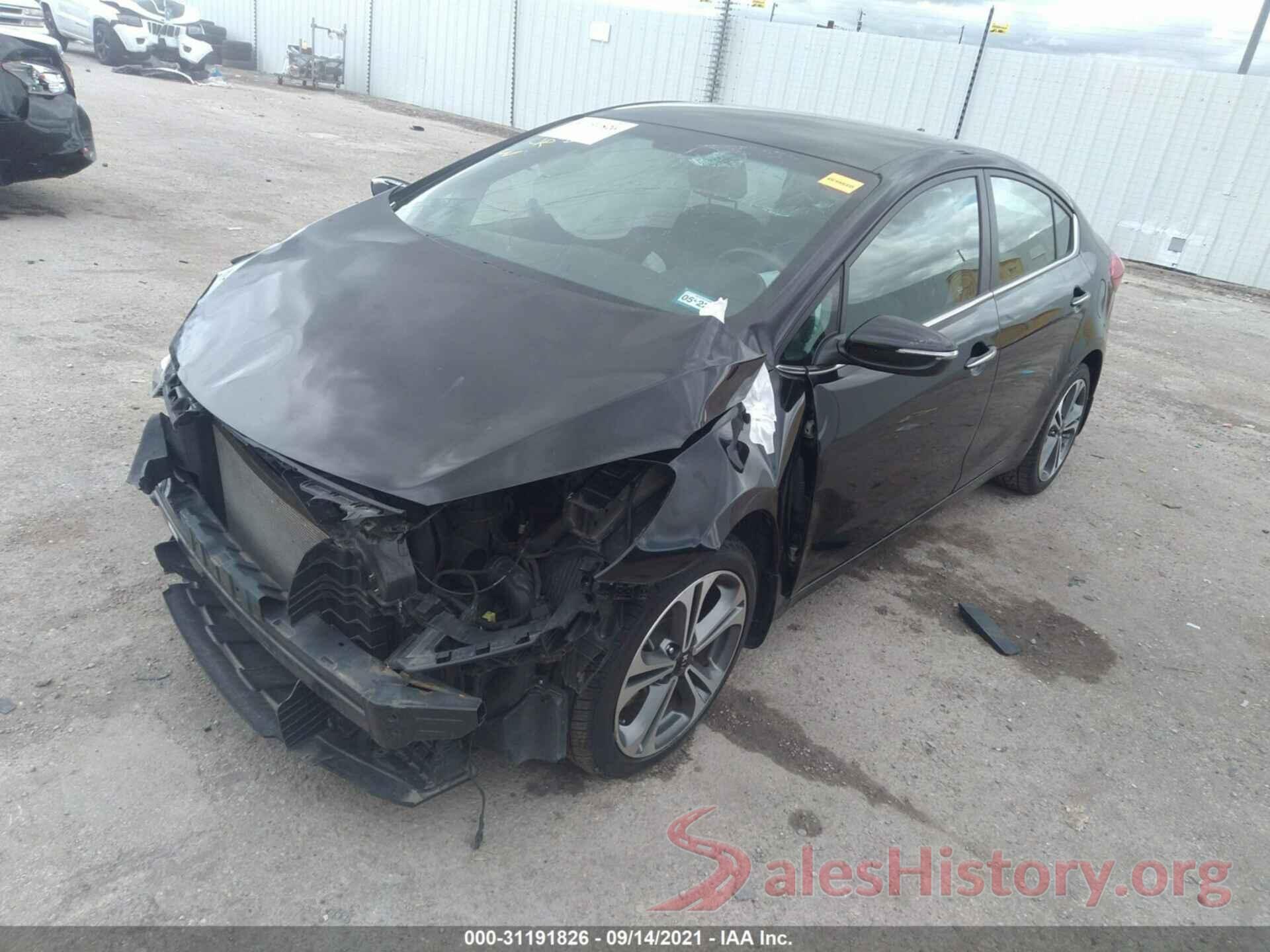 KNAFX4A83G5550255 2016 KIA FORTE