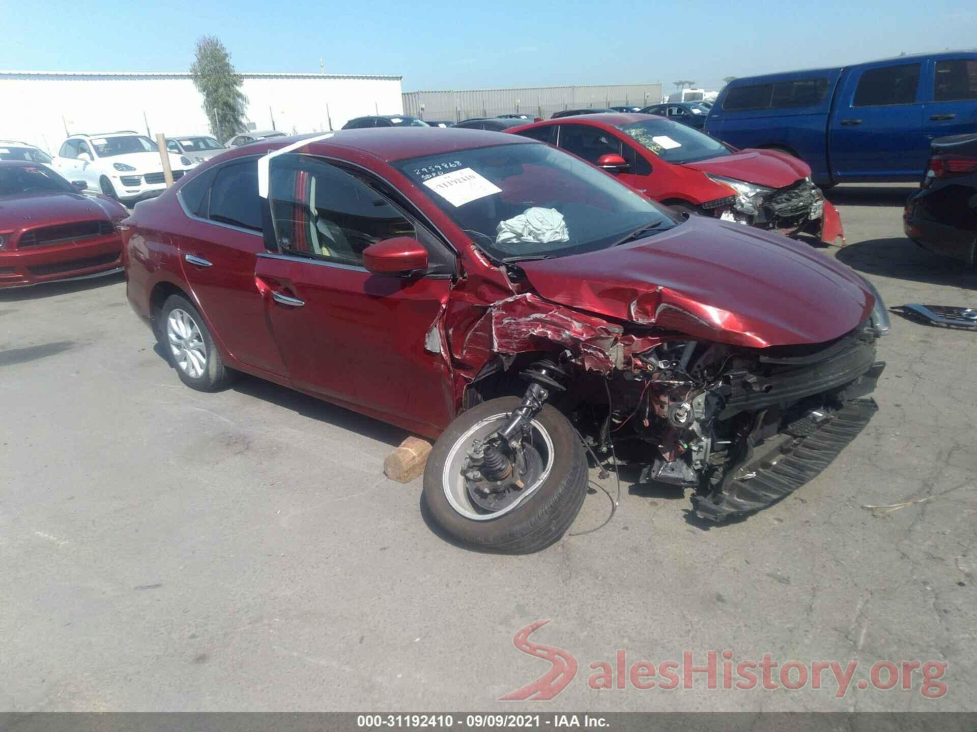 3N1AB7AP8KY249614 2019 NISSAN SENTRA