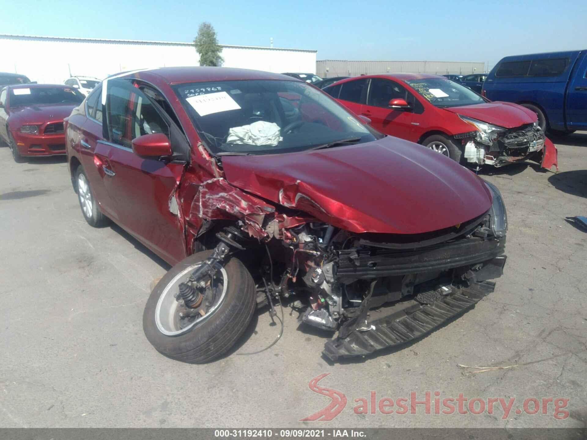 3N1AB7AP8KY249614 2019 NISSAN SENTRA