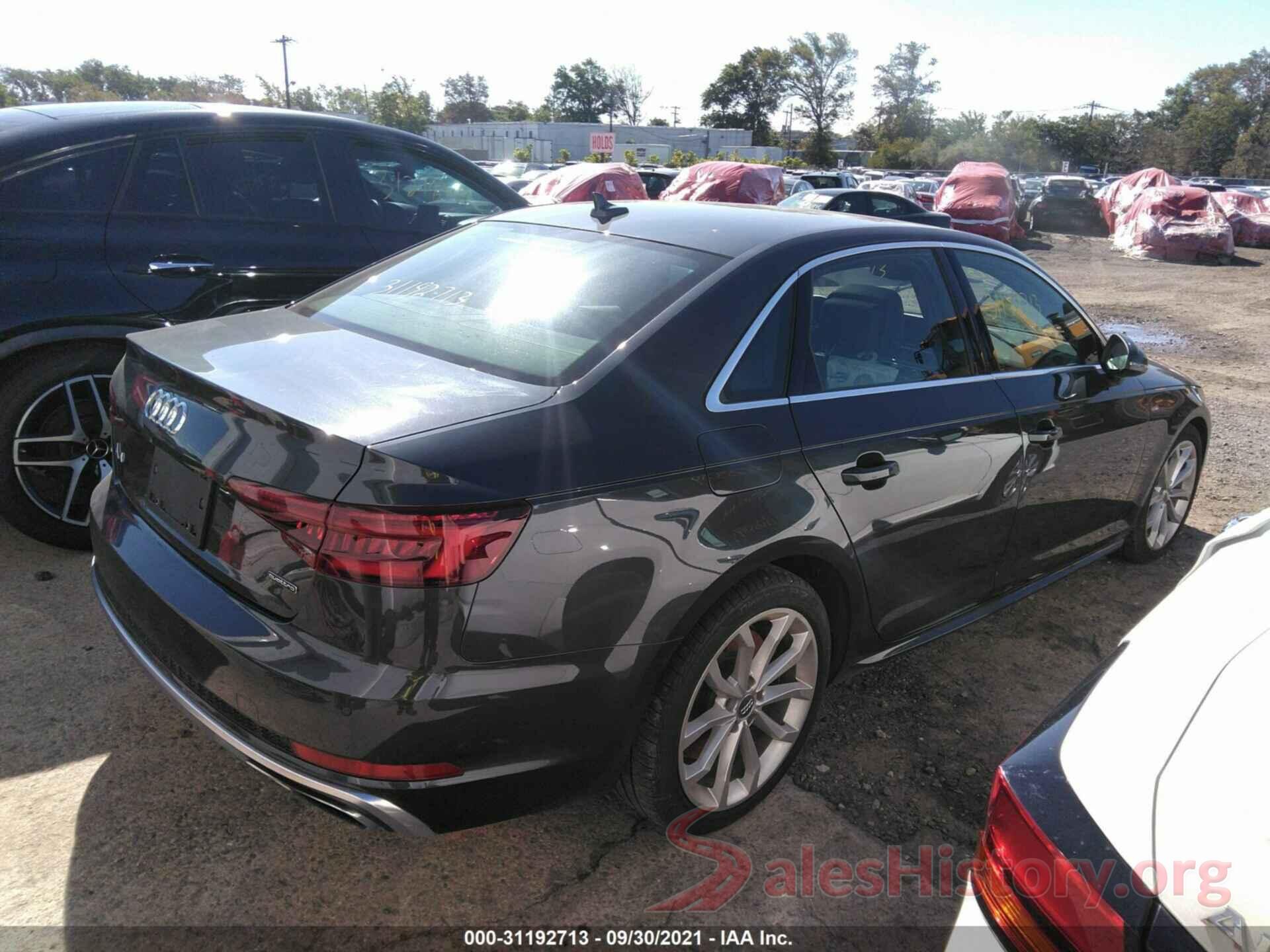 WAUENAF41KN012250 2019 AUDI A4