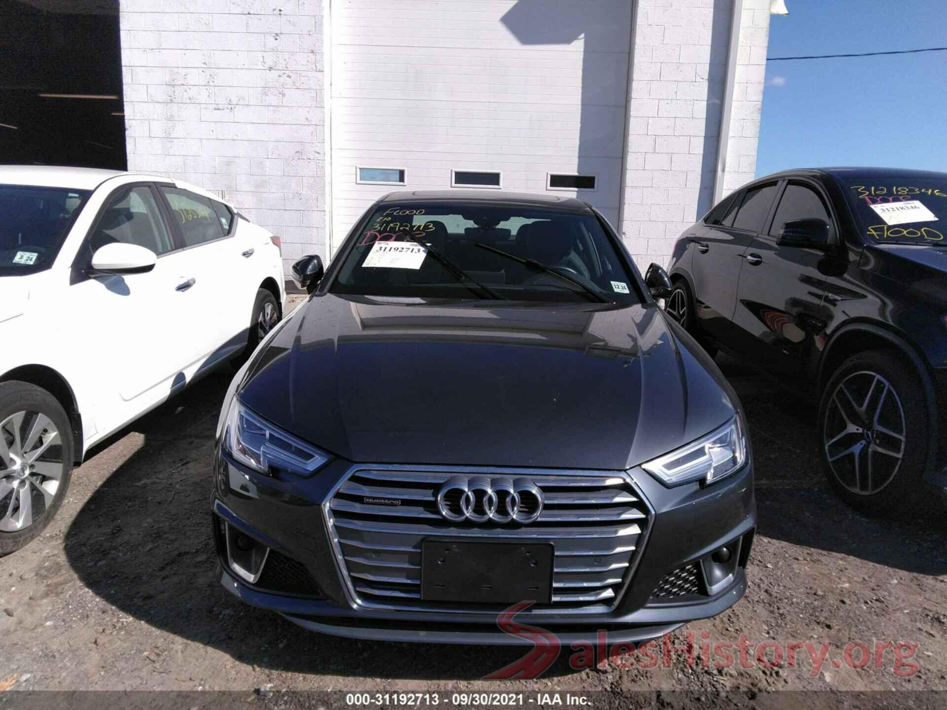 WAUENAF41KN012250 2019 AUDI A4