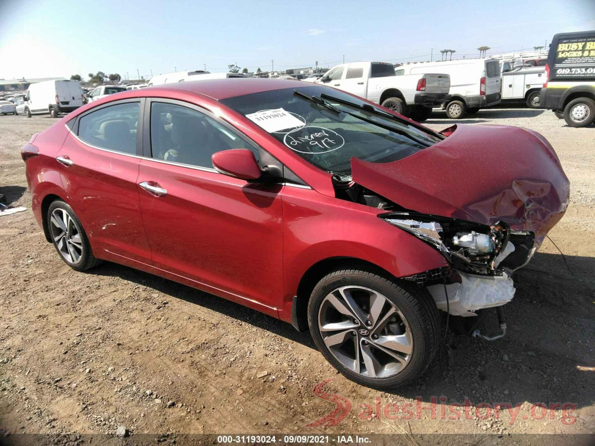 KMHDH4AE3GU606810 2016 HYUNDAI ELANTRA