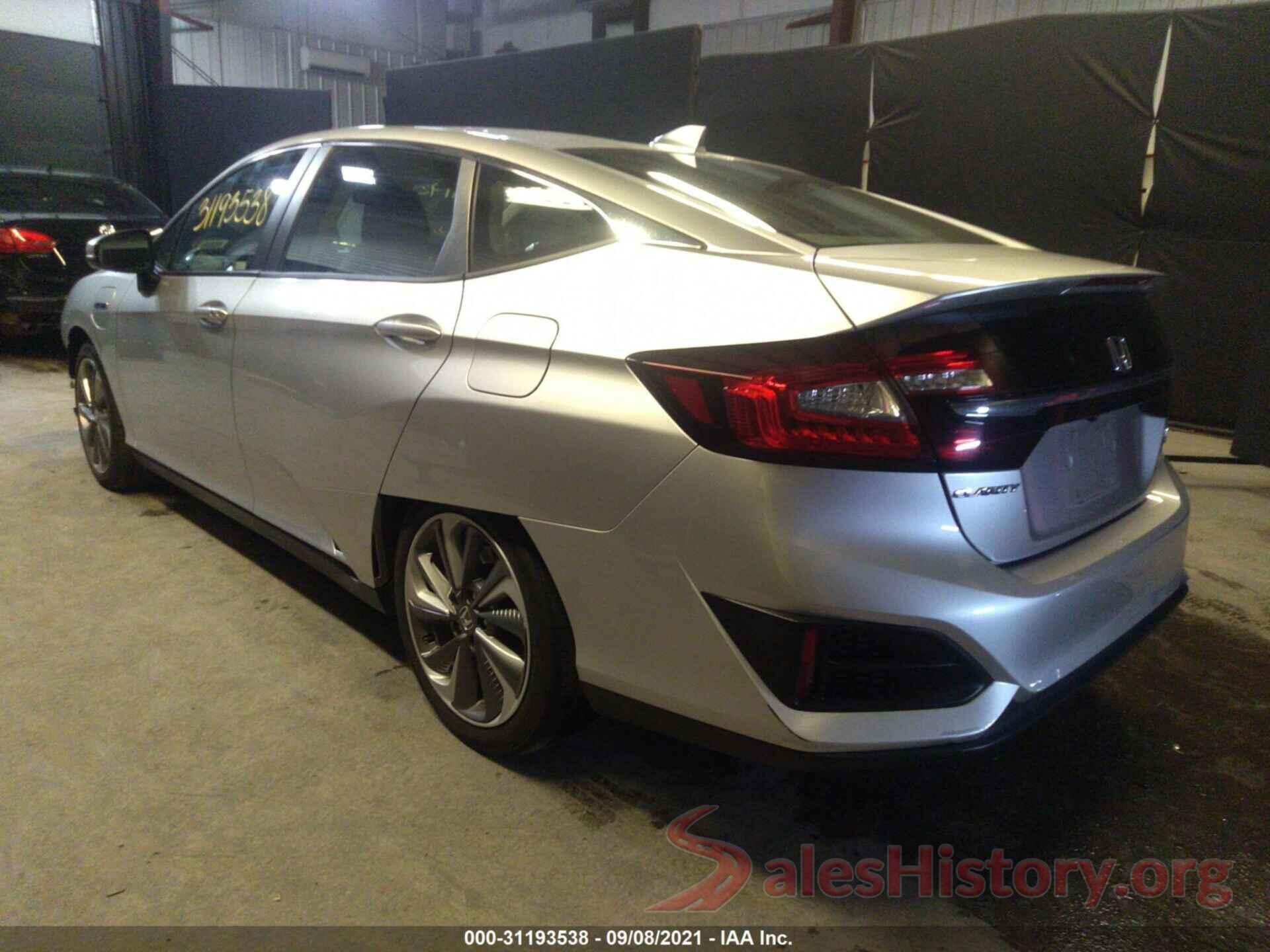 JHMZC5F37JC016322 2018 HONDA CLARITY PLUG-IN HYBRID