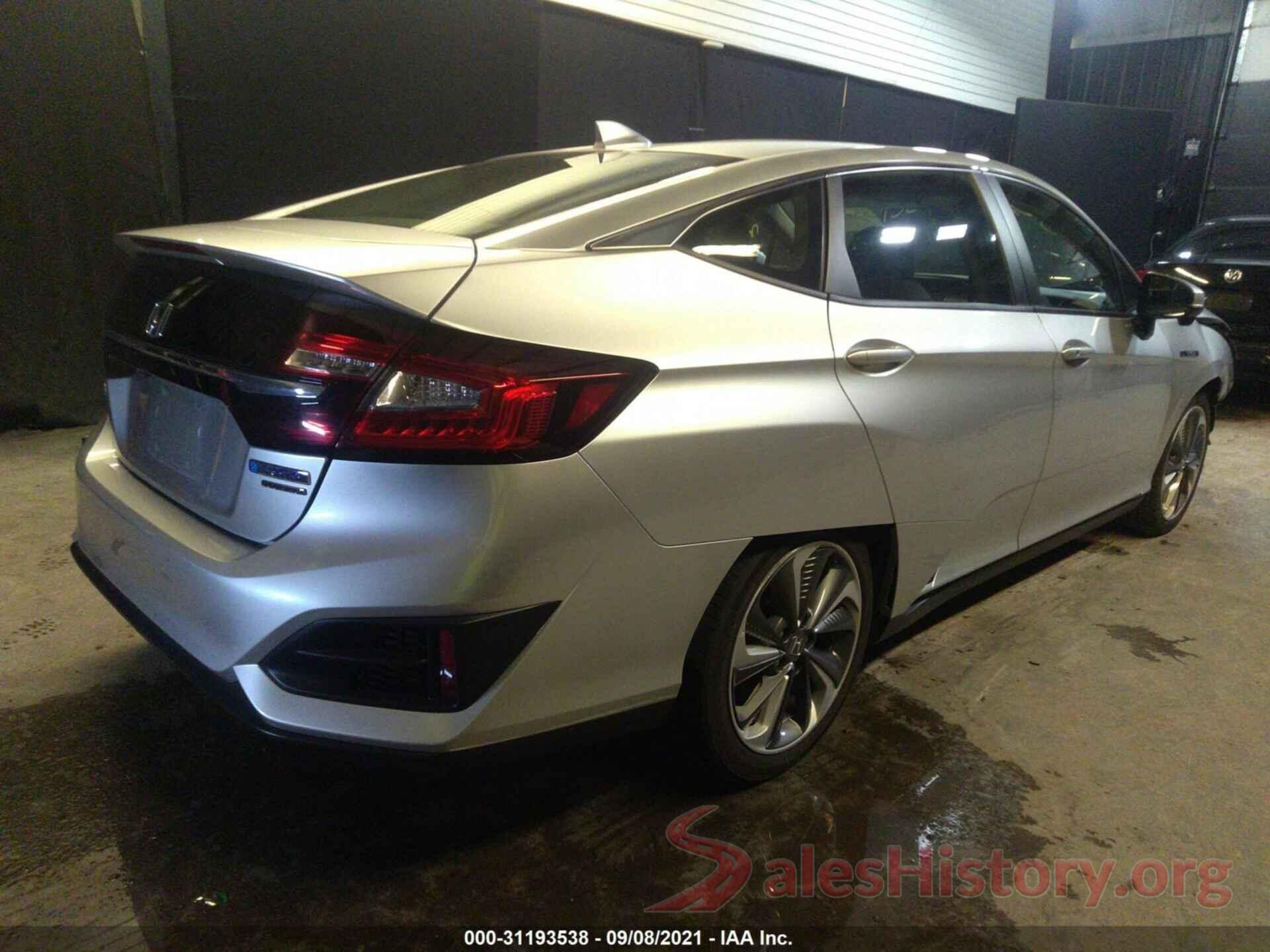 JHMZC5F37JC016322 2018 HONDA CLARITY PLUG-IN HYBRID