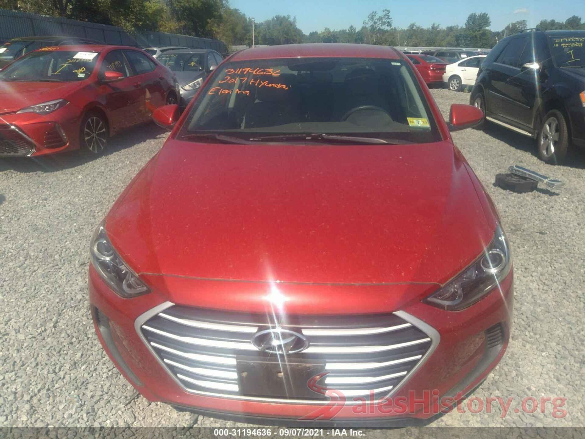 5NPD74LF9HH087657 2017 HYUNDAI ELANTRA