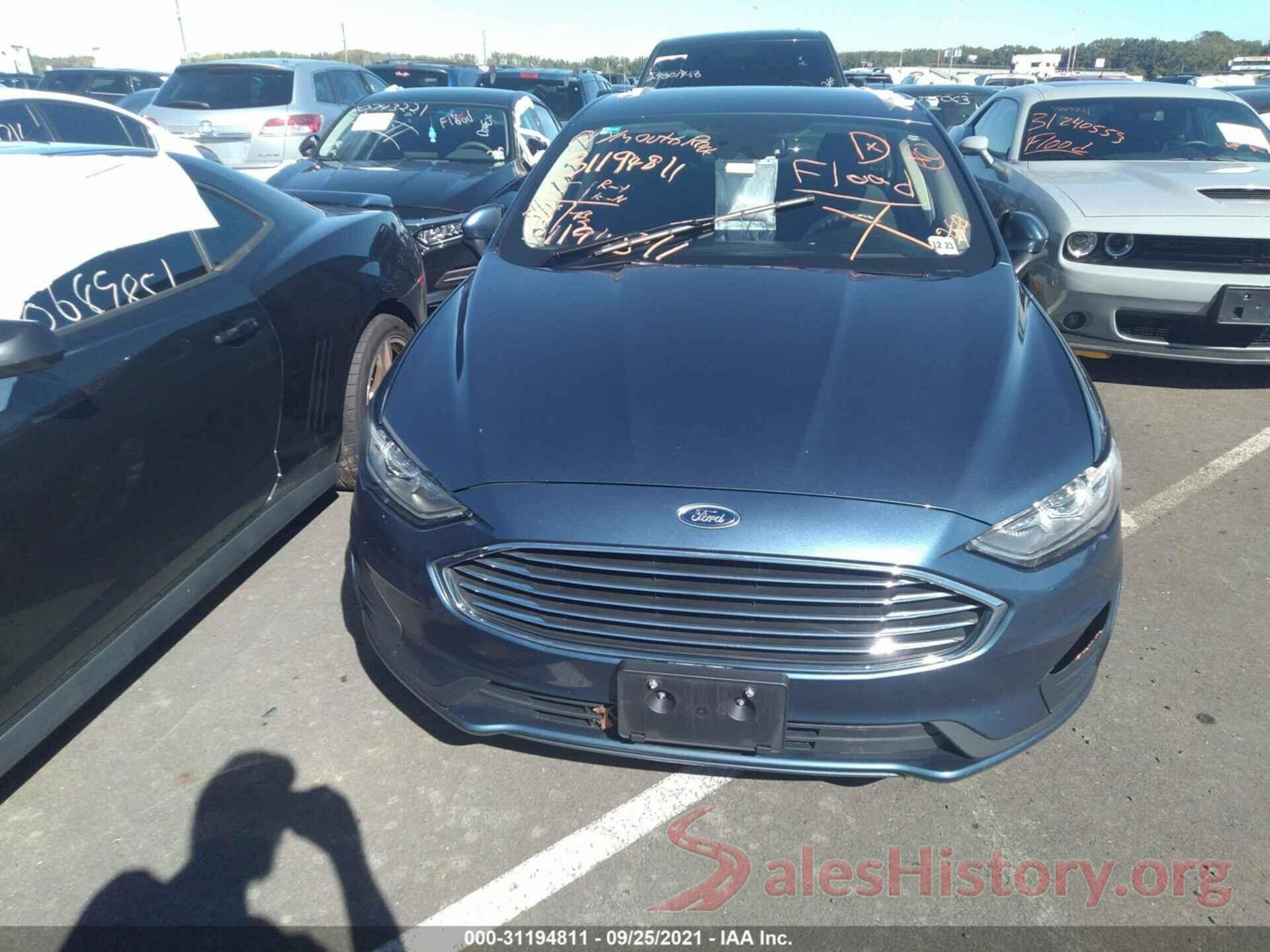 3FA6P0LU9KR101261 2019 FORD FUSION HYBRID