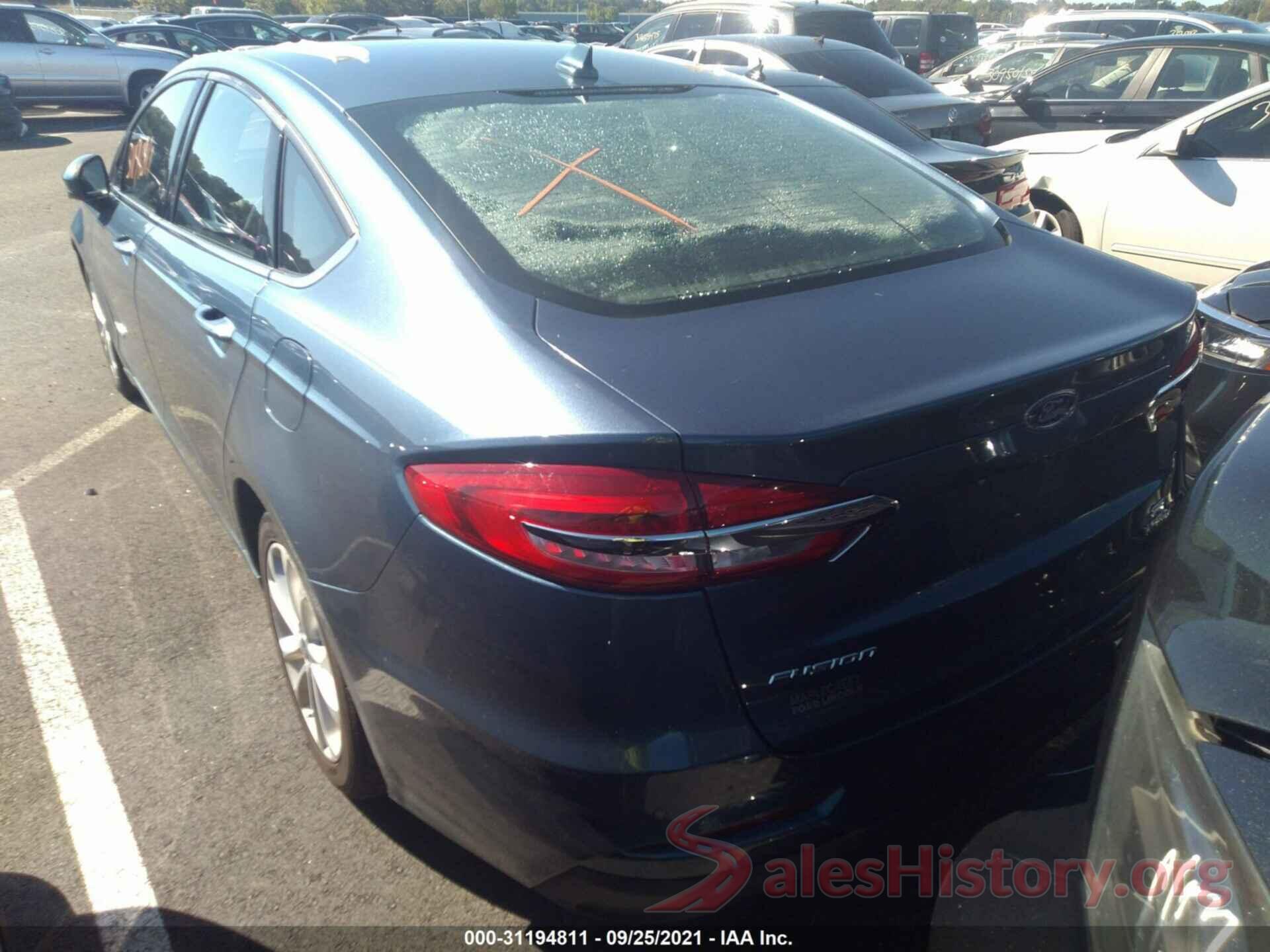 3FA6P0LU9KR101261 2019 FORD FUSION HYBRID