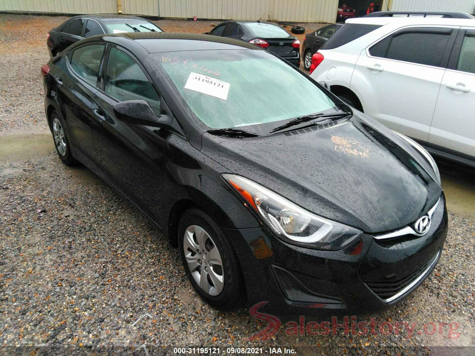 KMHDH4AE7GU607426 2016 HYUNDAI ELANTRA