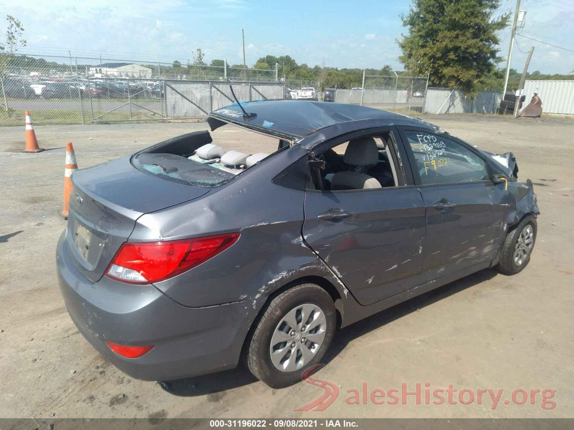 KMHCT4AE0GU136729 2016 HYUNDAI ACCENT