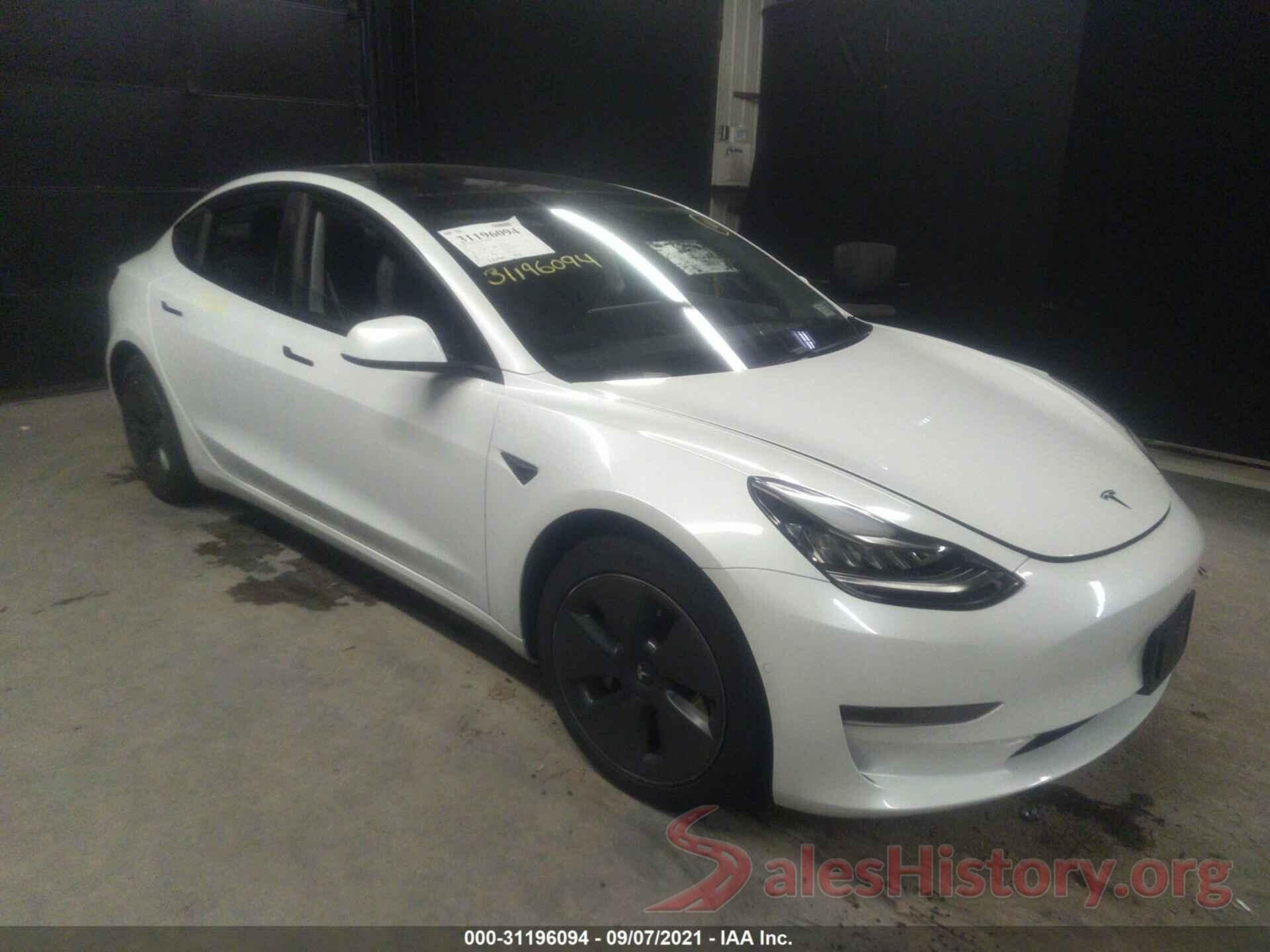 5YJ3E1EA3MF857832 2021 TESLA MODEL 3