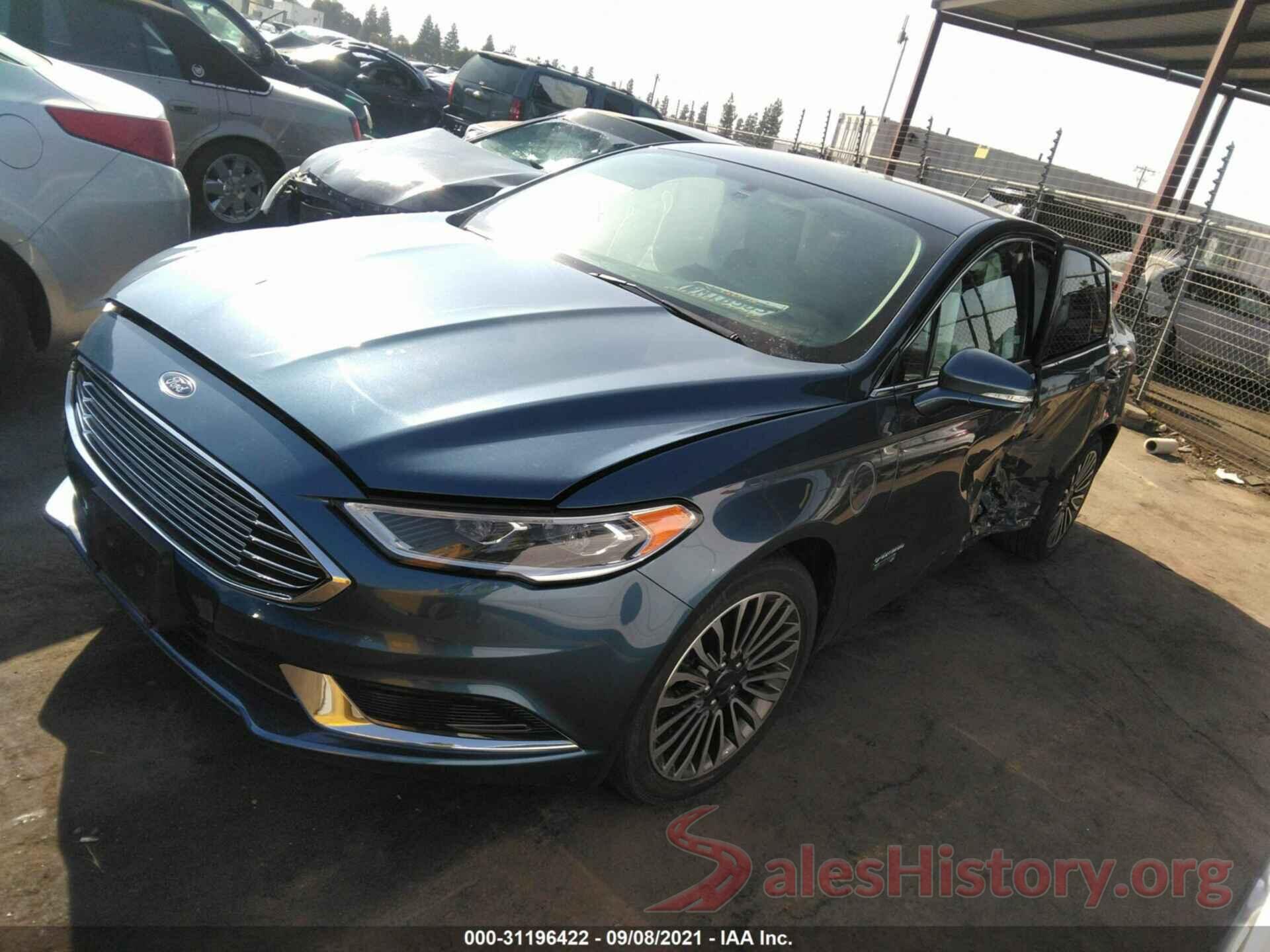 3FA6P0PU3JR111163 2018 FORD FUSION ENERGI