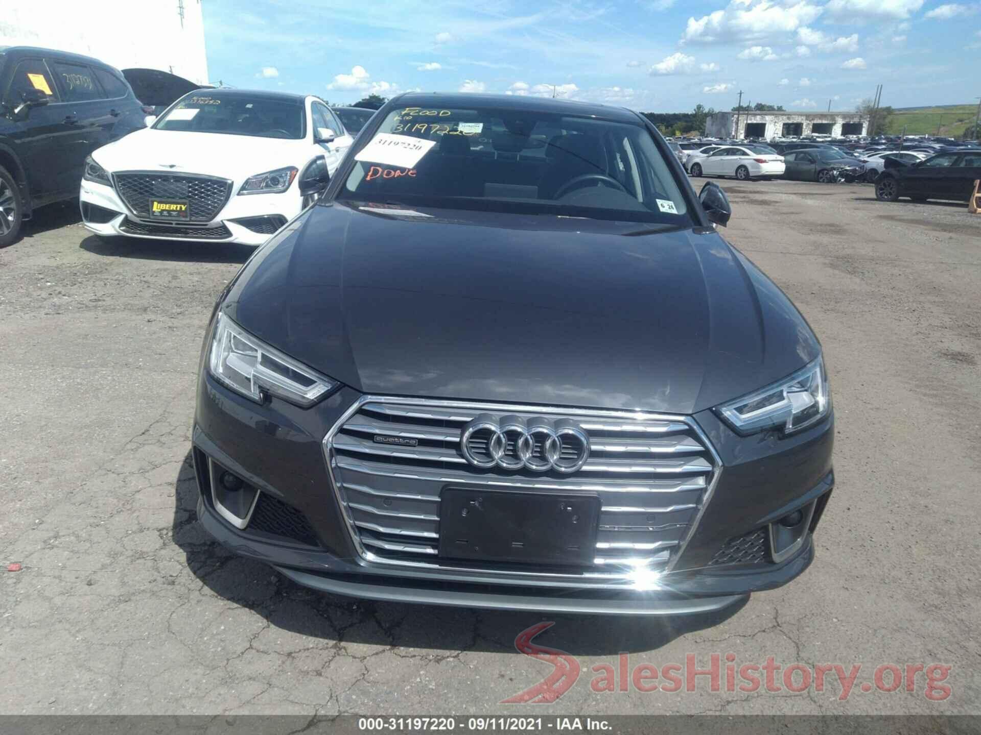 WAUENAF42KN007767 2019 AUDI A4