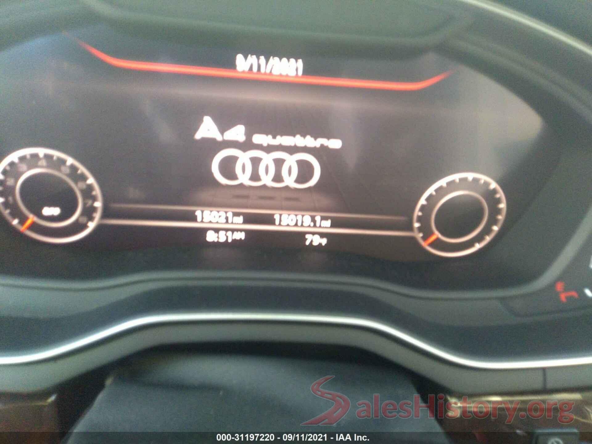 WAUENAF42KN007767 2019 AUDI A4