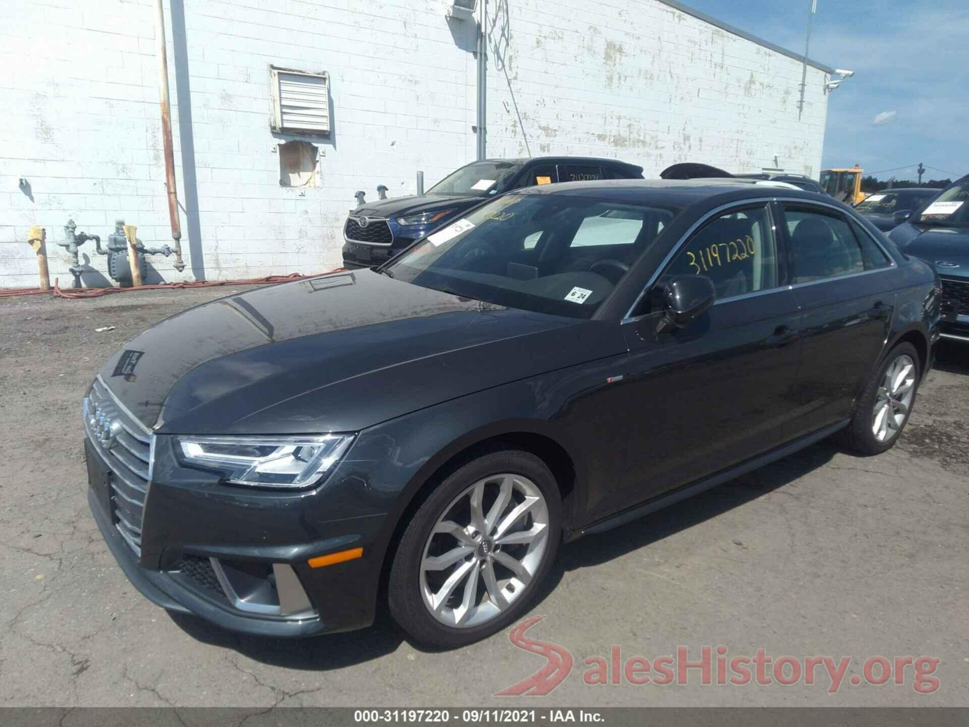 WAUENAF42KN007767 2019 AUDI A4