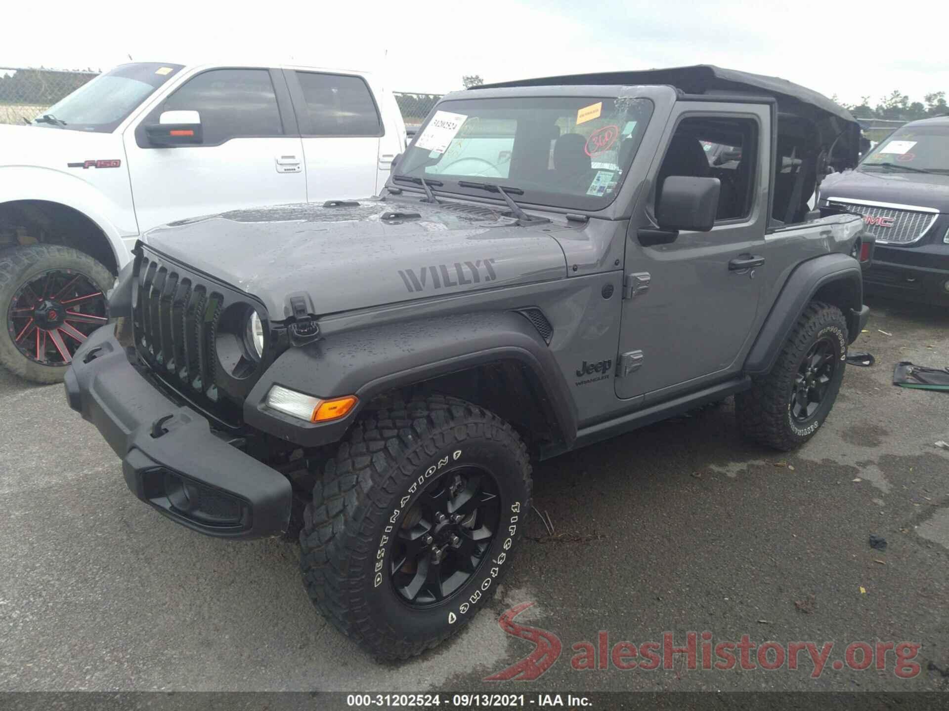 1C4GJXAN4MW640617 2021 JEEP WRANGLER