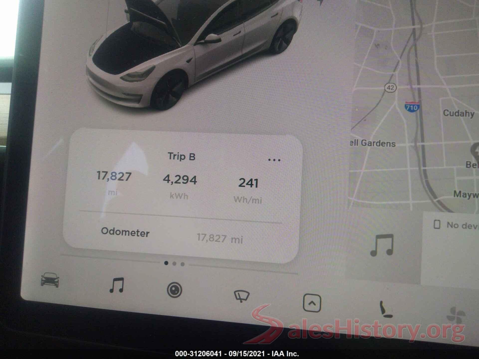 5YJ3E1EA5MF867388 2021 TESLA MODEL 3