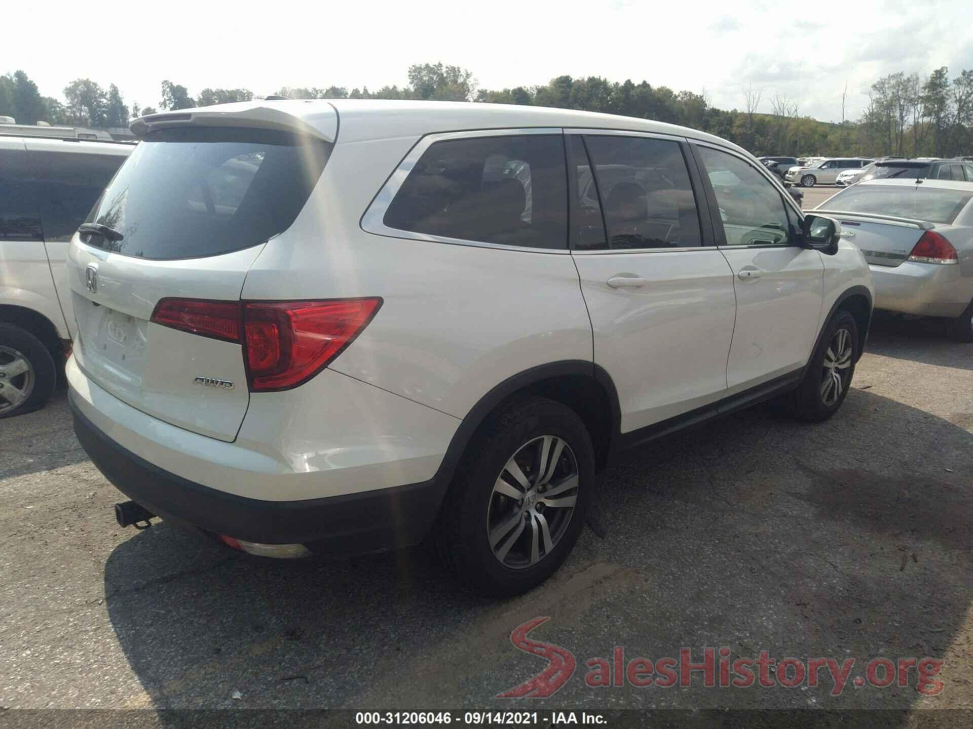 5FNYF6H36GB094156 2016 HONDA PILOT