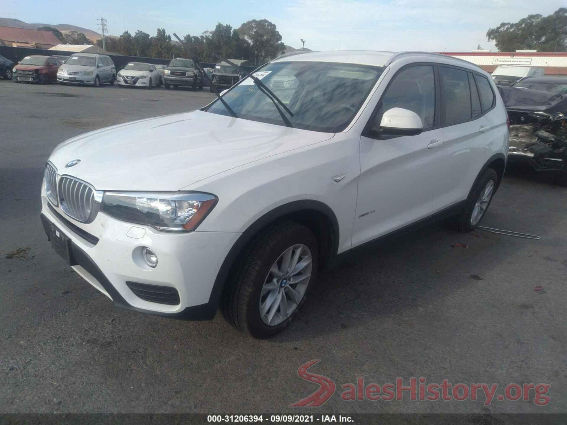 5UXWX9C35H0W73408 2017 BMW X3