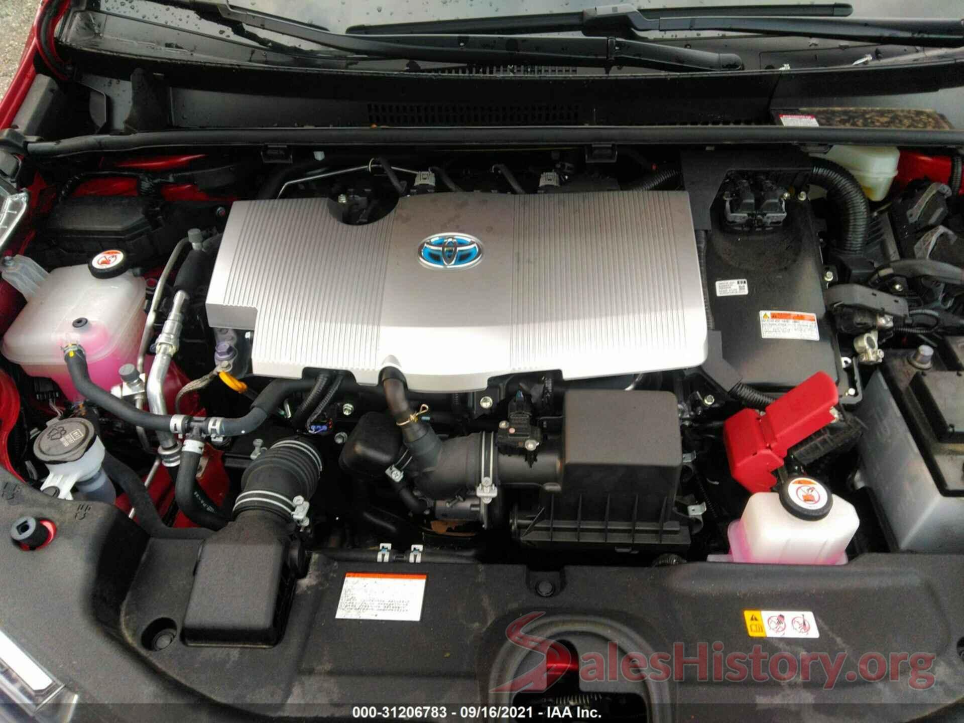 JTDL9RFU4L3016996 2020 TOYOTA PRIUS