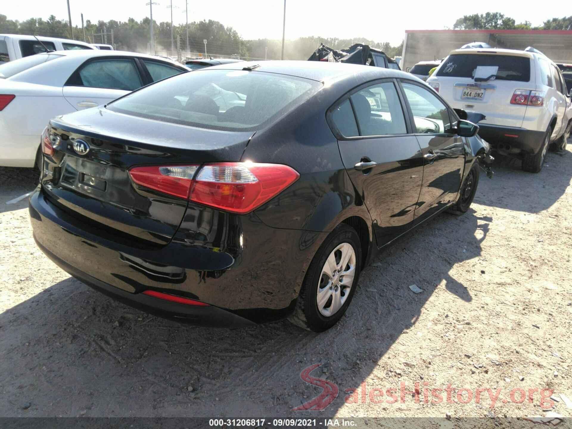 KNAFK4A63G5572205 2016 KIA FORTE