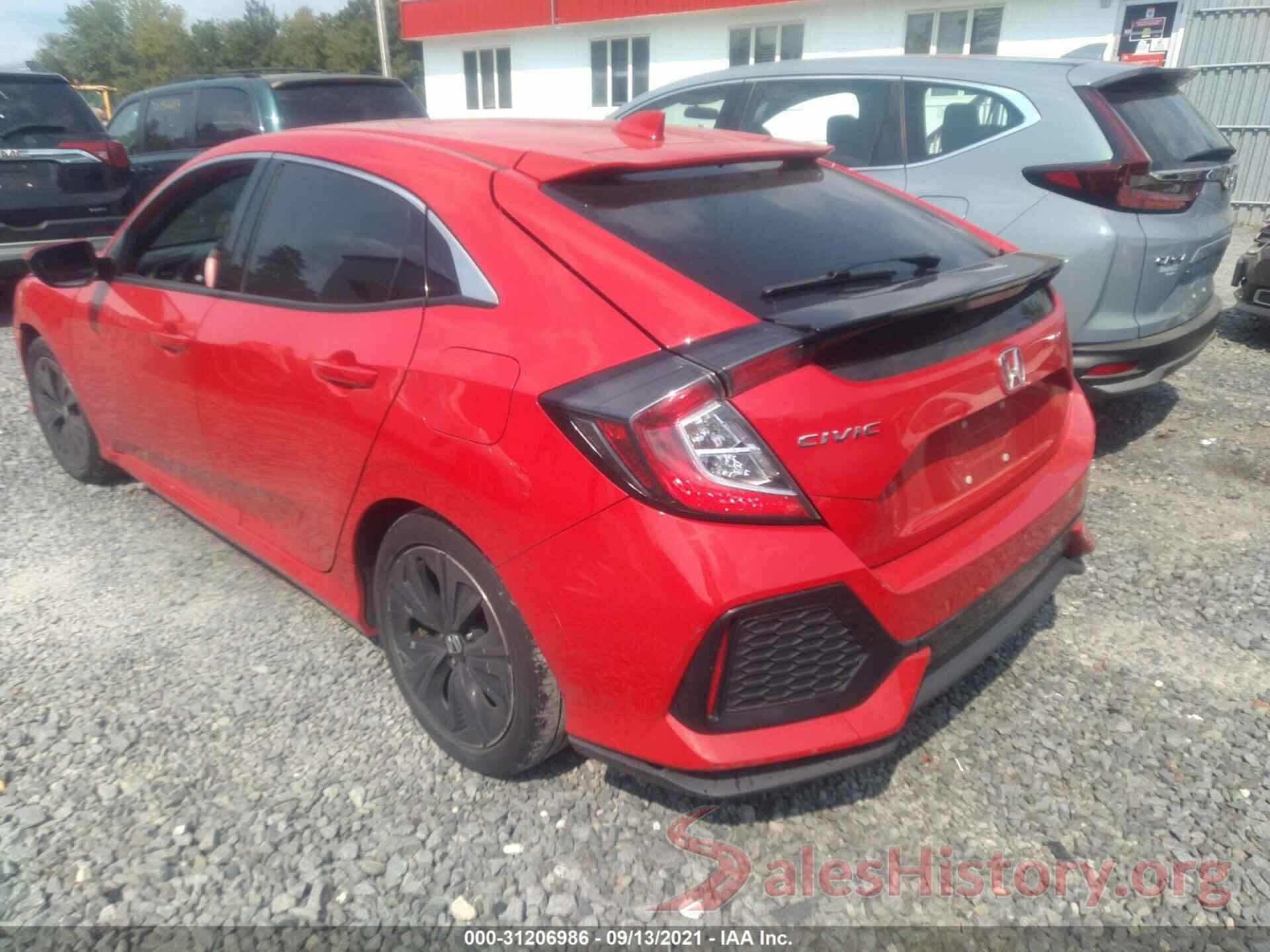 SHHFK7H55HU408812 2017 HONDA CIVIC HATCHBACK