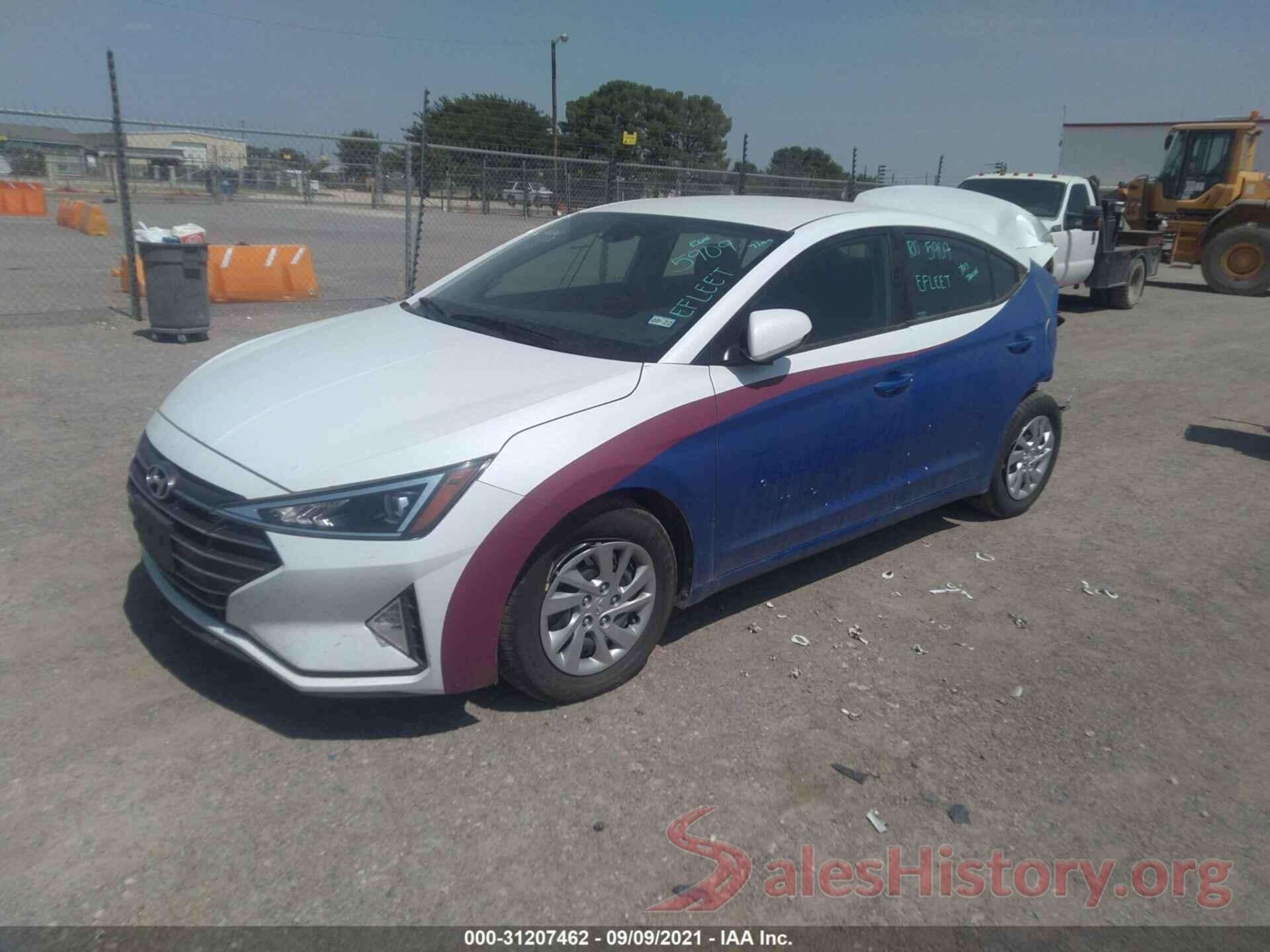 5NPD74LF5LH610262 2020 HYUNDAI ELANTRA