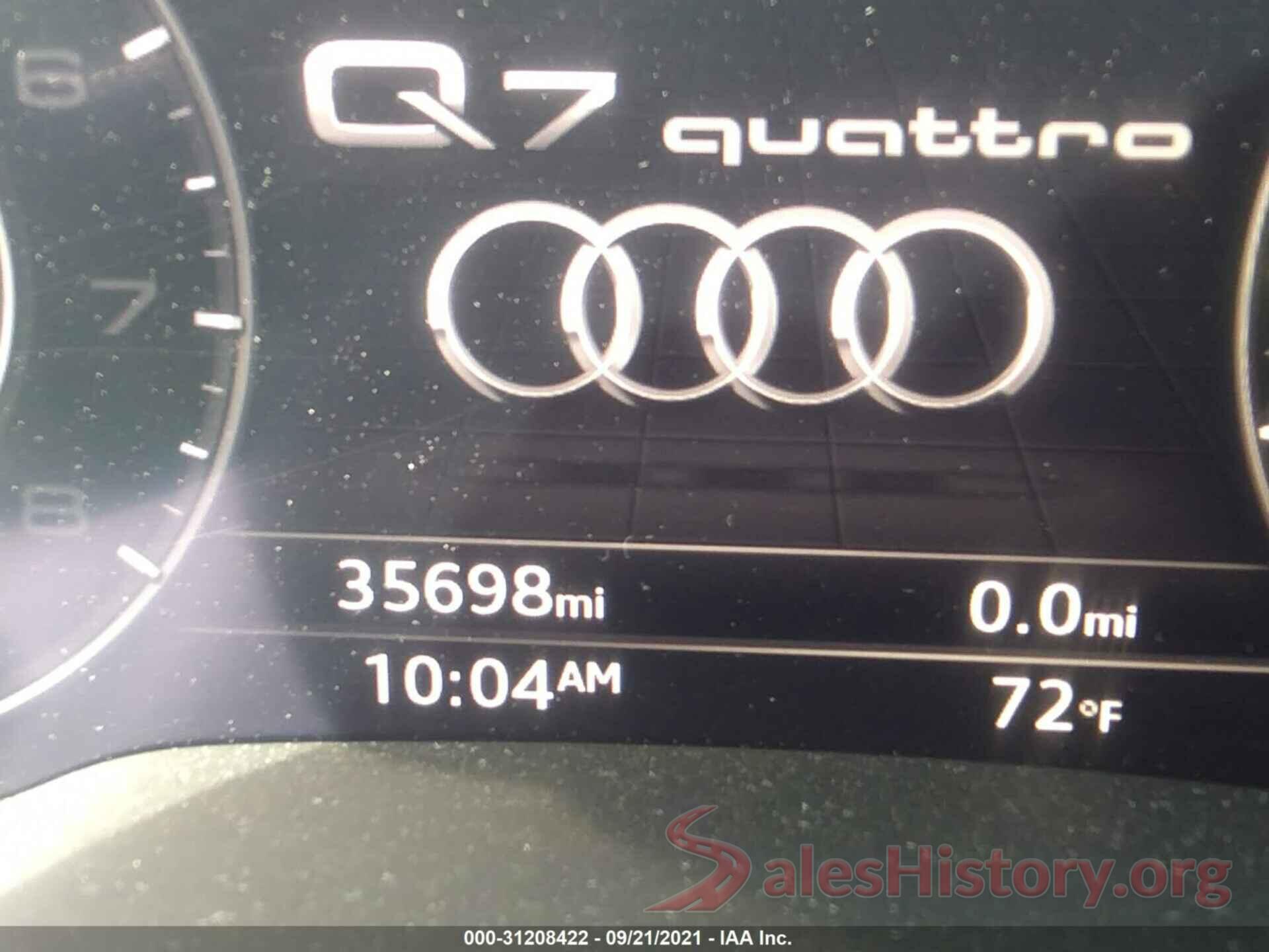 WA1LAAF72KD001841 2019 AUDI Q7