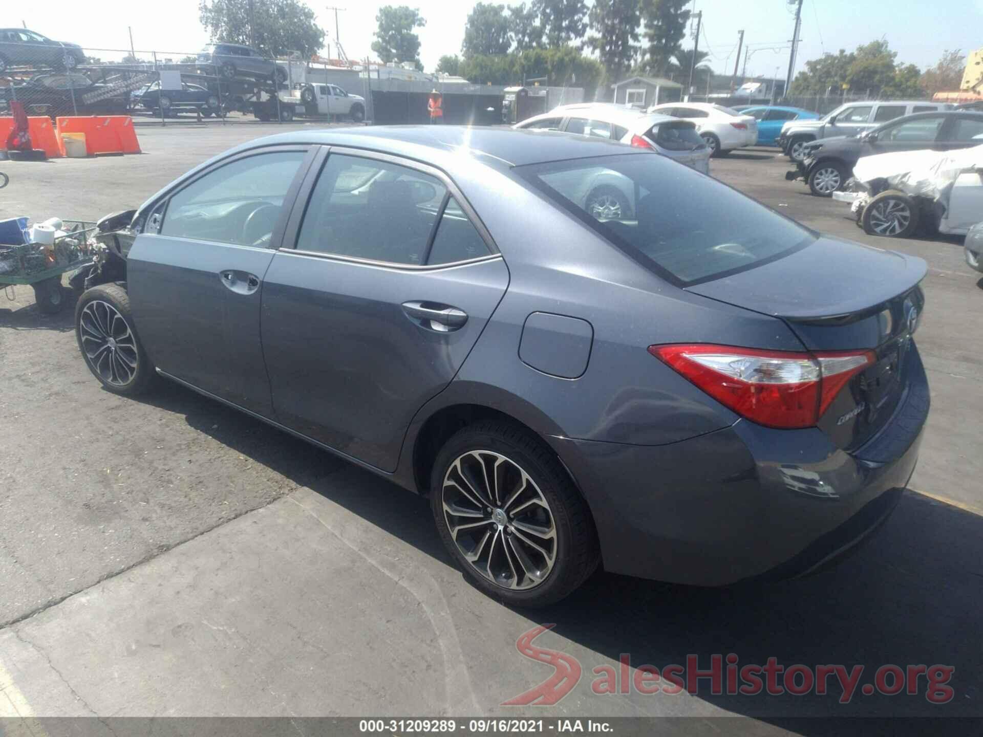 5YFBURHE5GP567600 2016 TOYOTA COROLLA