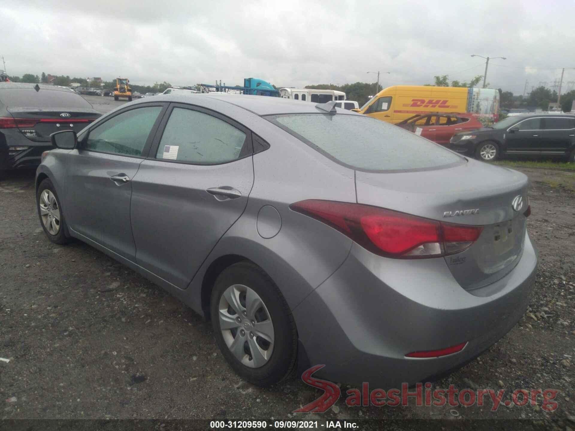 5NPDH4AE8GH727265 2016 HYUNDAI ELANTRA