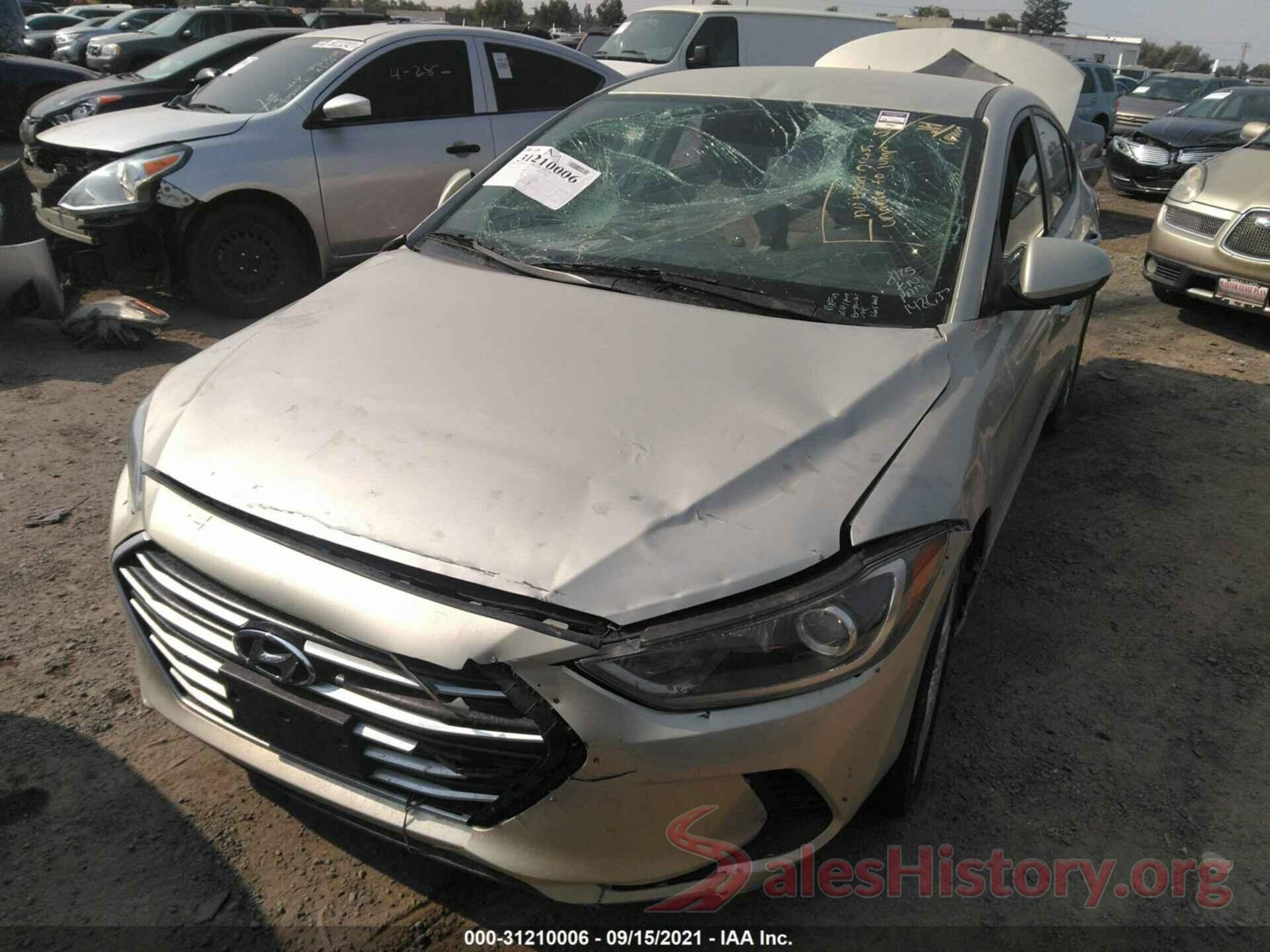 5NPD74LF2HH148637 2017 HYUNDAI ELANTRA