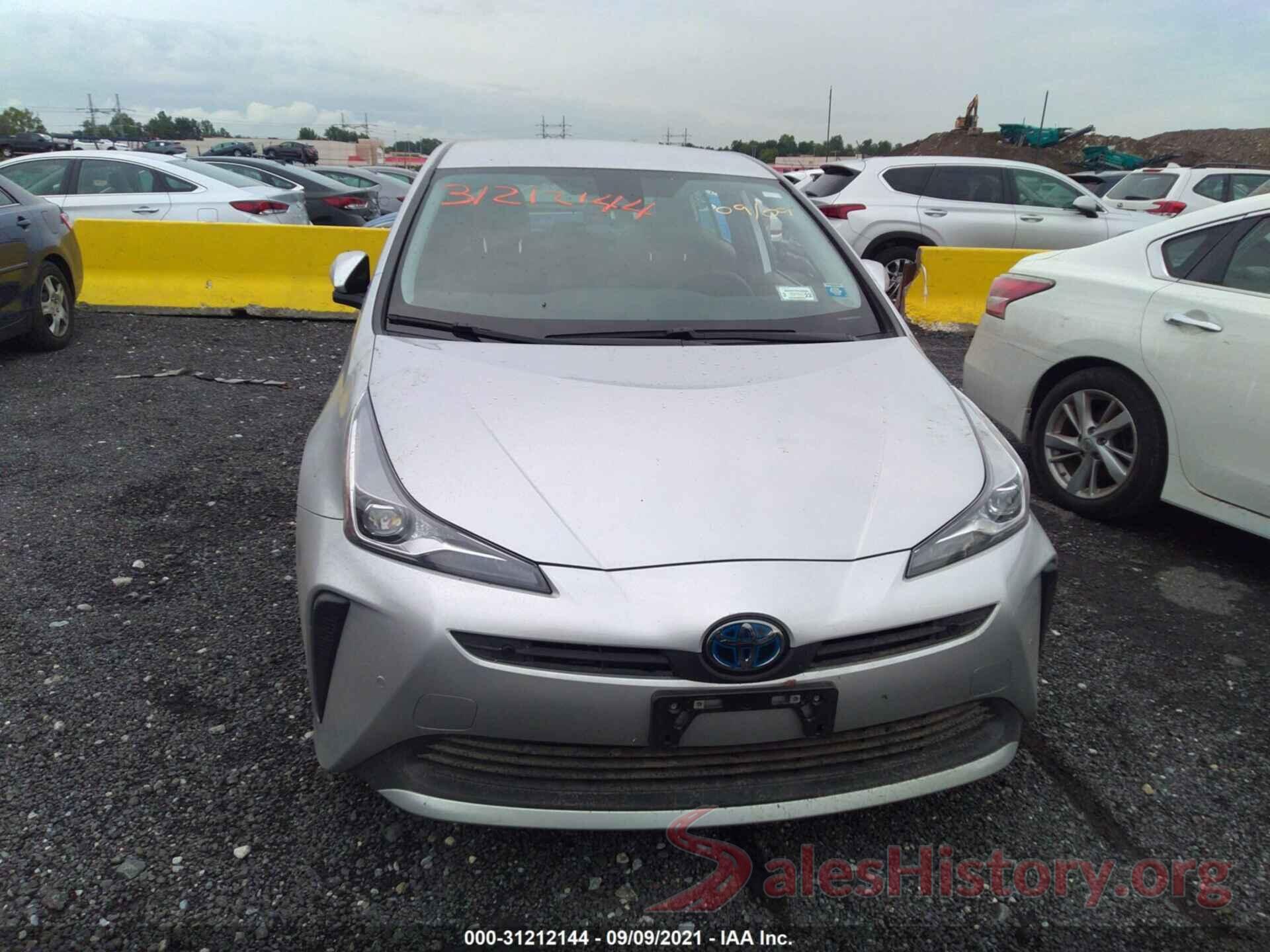 JTDKARFUXL3117236 2020 TOYOTA PRIUS