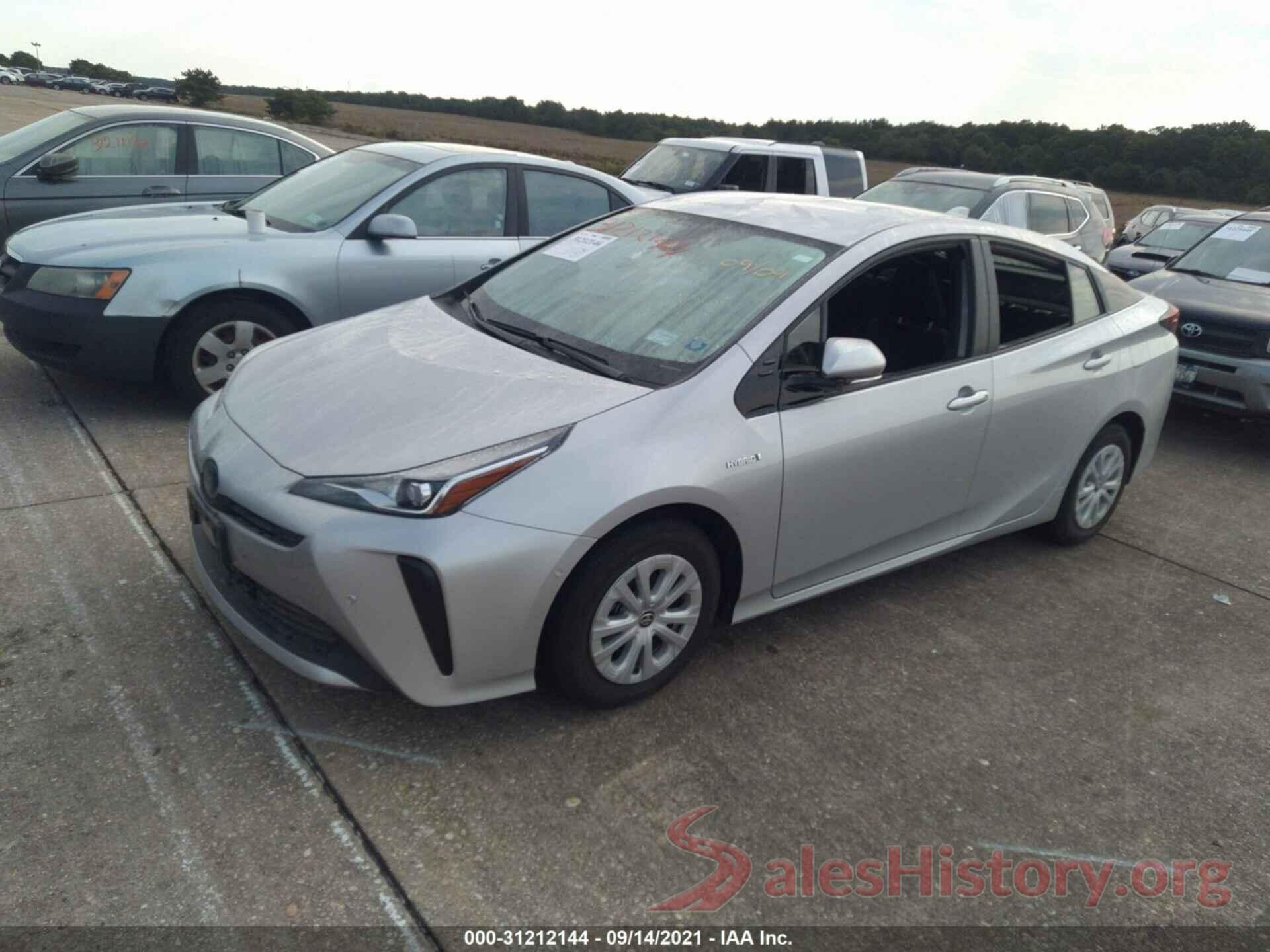 JTDKARFUXL3117236 2020 TOYOTA PRIUS