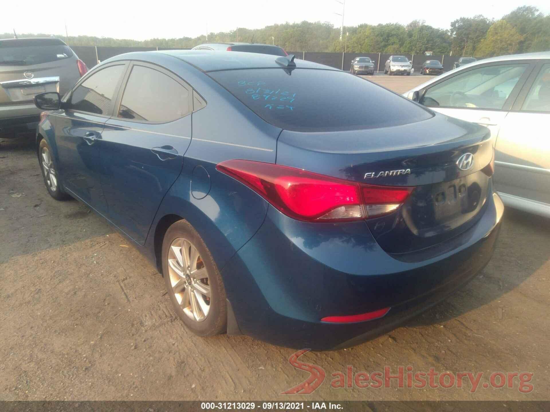 KMHDH4AE3GU520154 2016 HYUNDAI ELANTRA