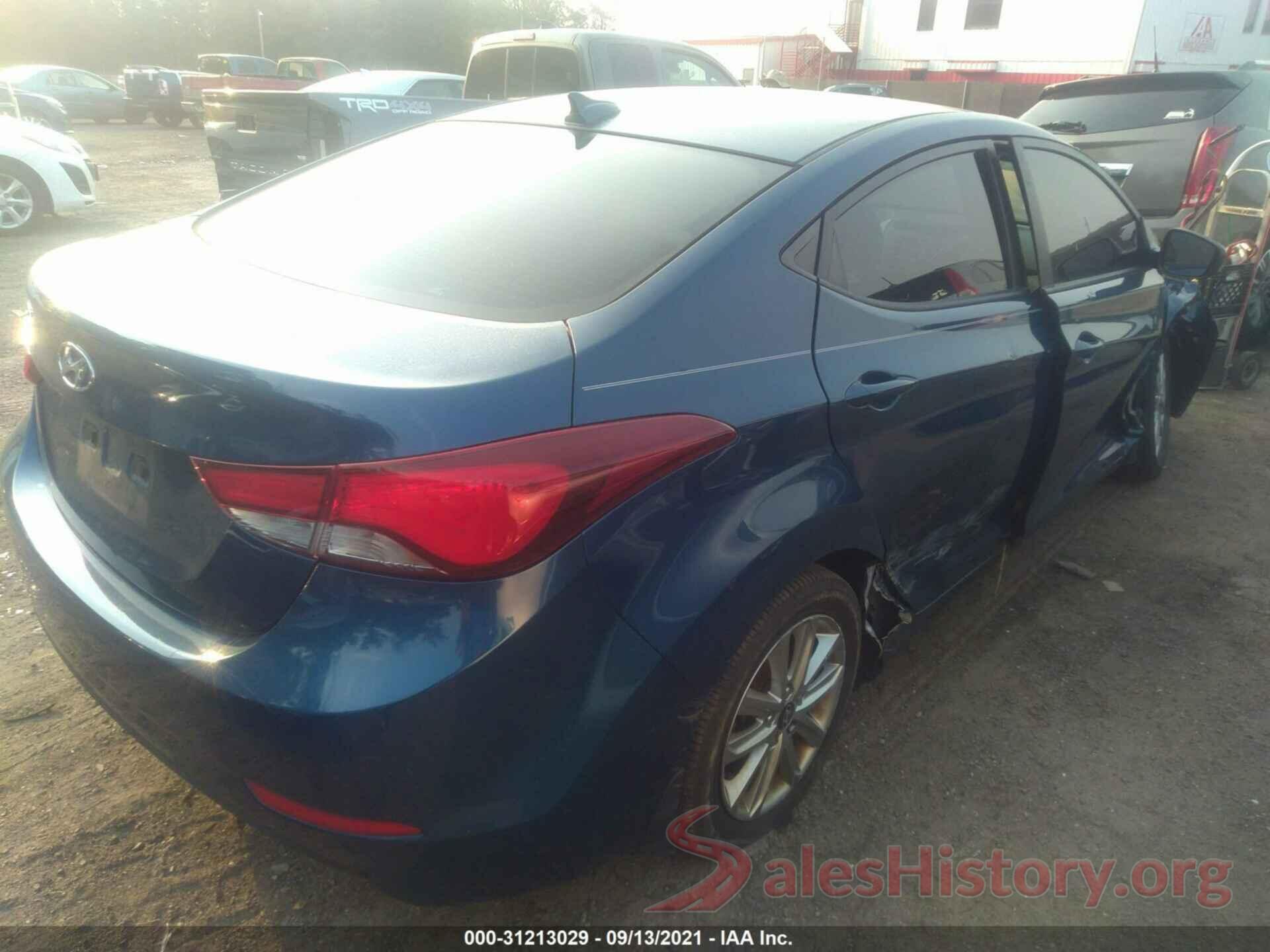 KMHDH4AE3GU520154 2016 HYUNDAI ELANTRA