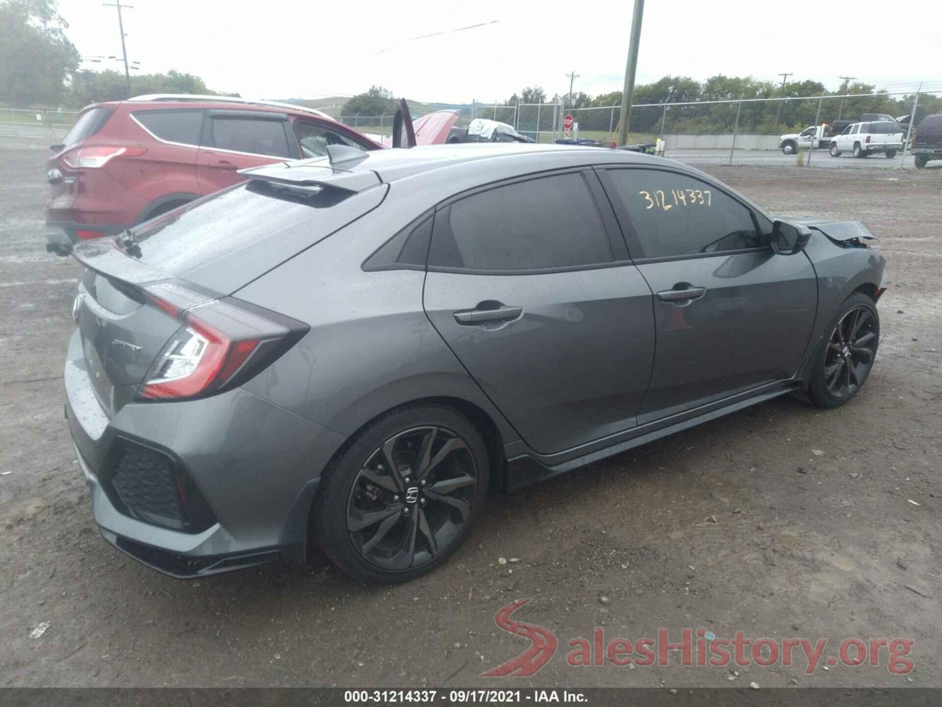 SHHFK7H46KU209833 2019 HONDA CIVIC HATCHBACK