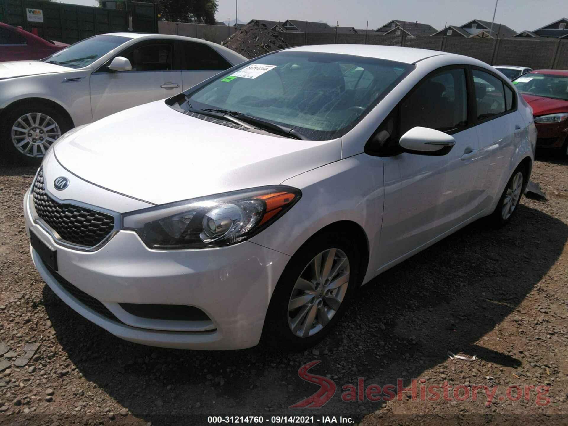 KNAFX4A67G5508945 2016 KIA FORTE