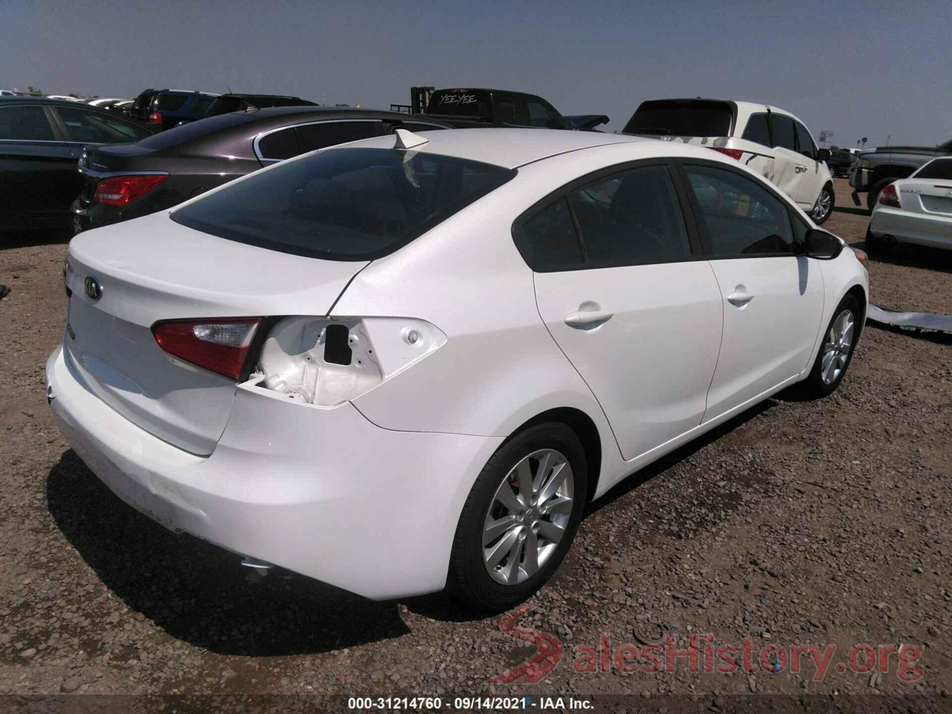 KNAFX4A67G5508945 2016 KIA FORTE