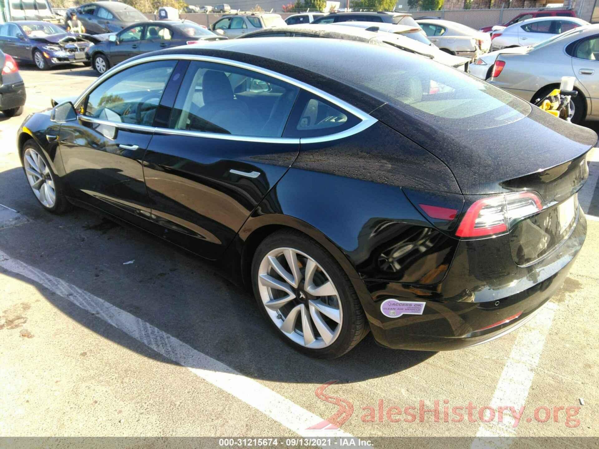 5YJ3E1EAXJF062854 2018 TESLA MODEL 3