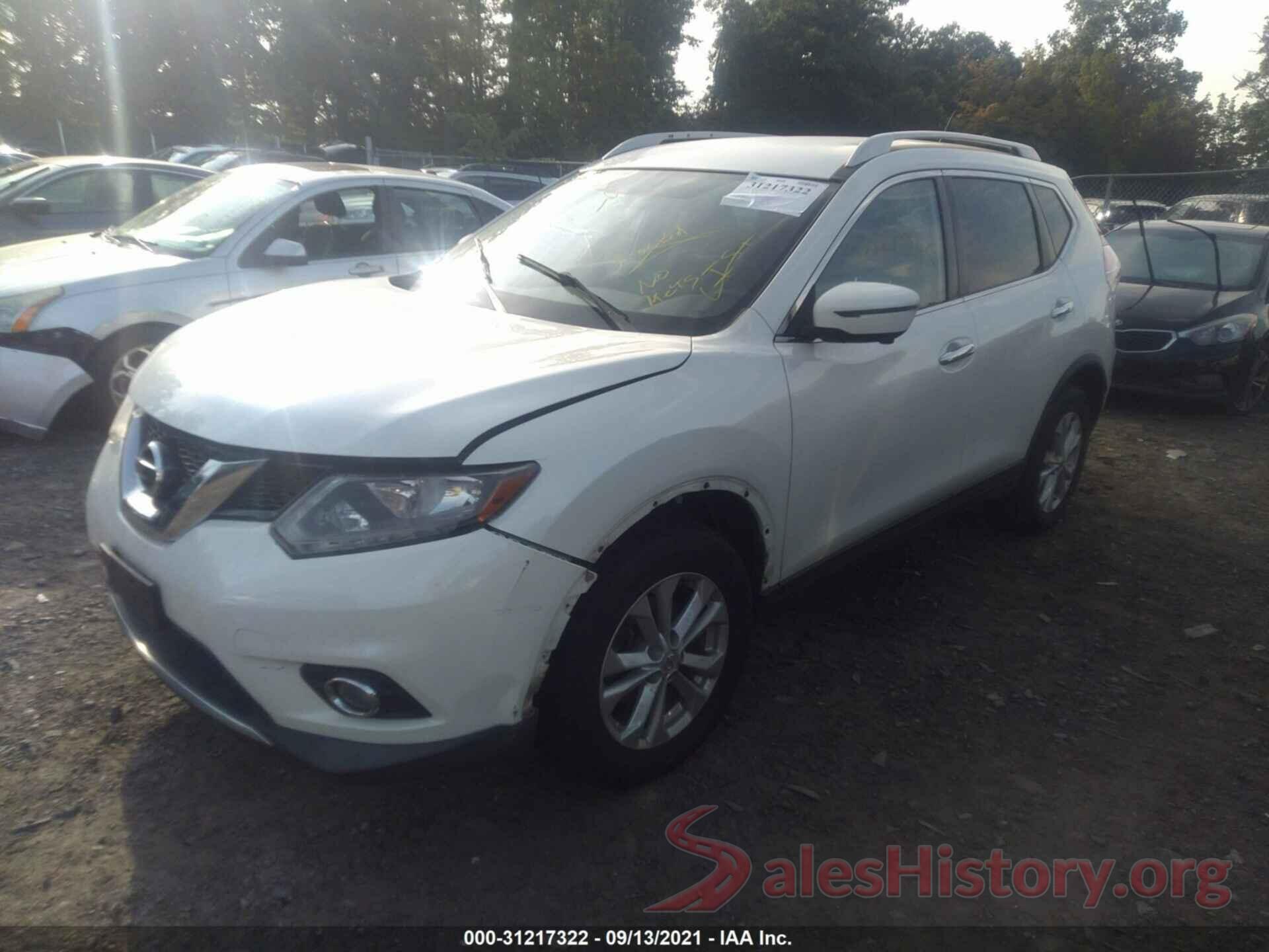 KNMAT2MVXGP672923 2016 NISSAN ROGUE