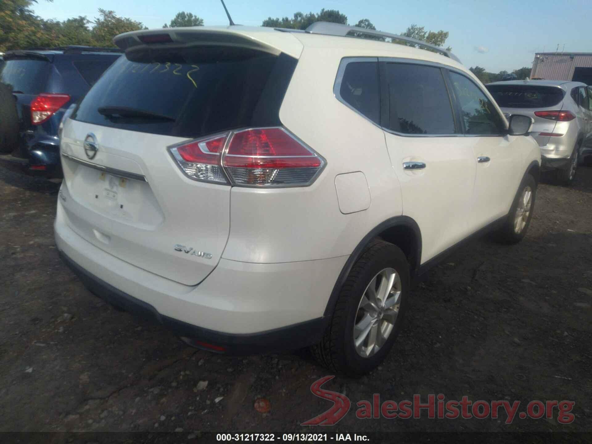 KNMAT2MVXGP672923 2016 NISSAN ROGUE