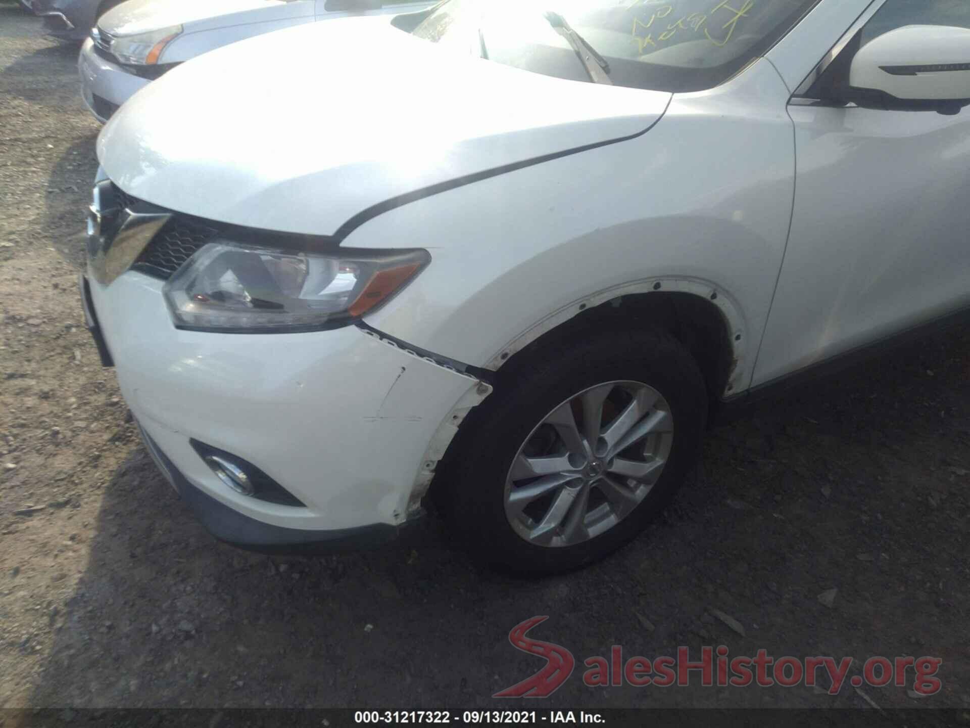 KNMAT2MVXGP672923 2016 NISSAN ROGUE