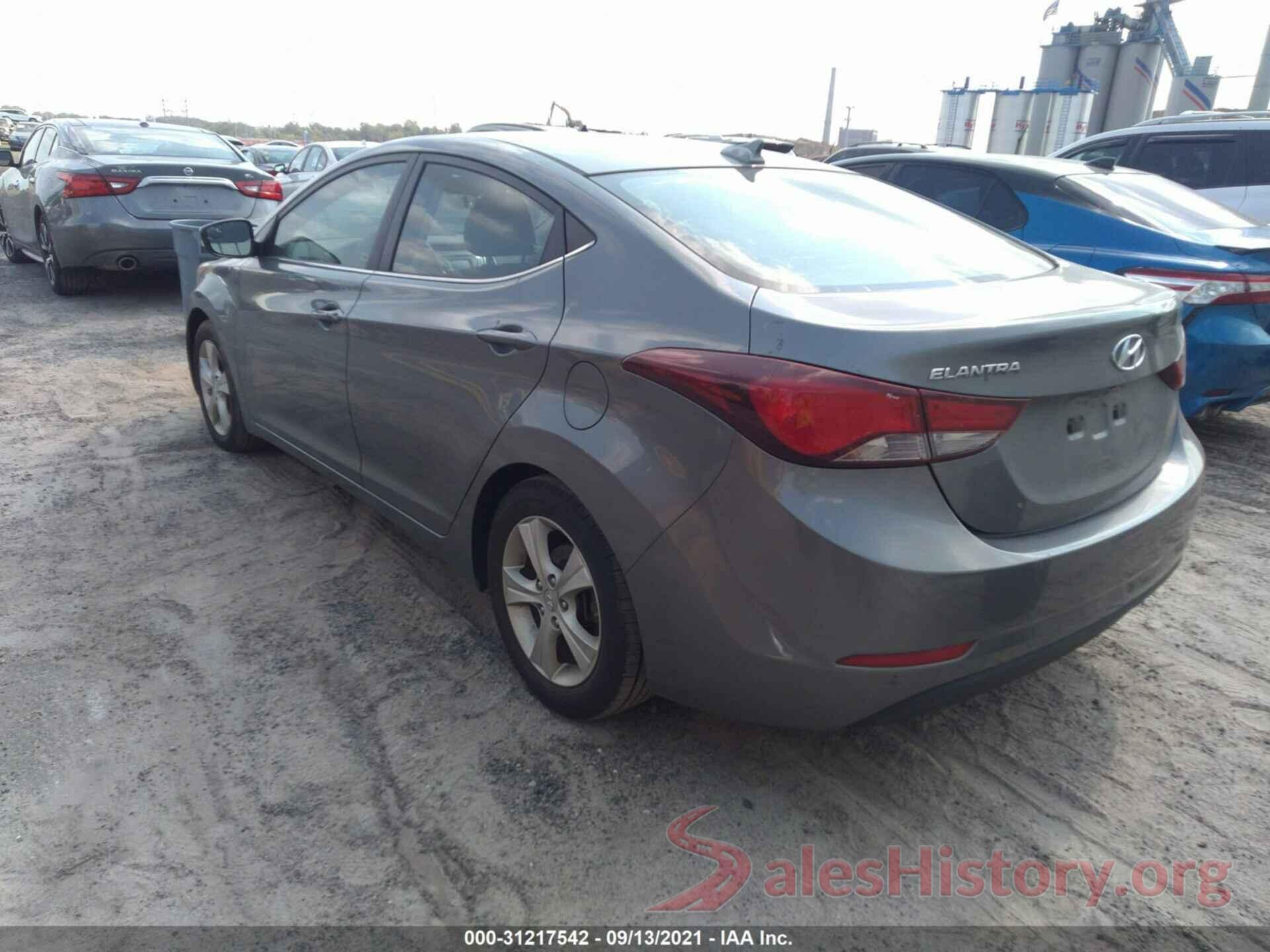 KMHDH4AEXGU634961 2016 HYUNDAI ELANTRA