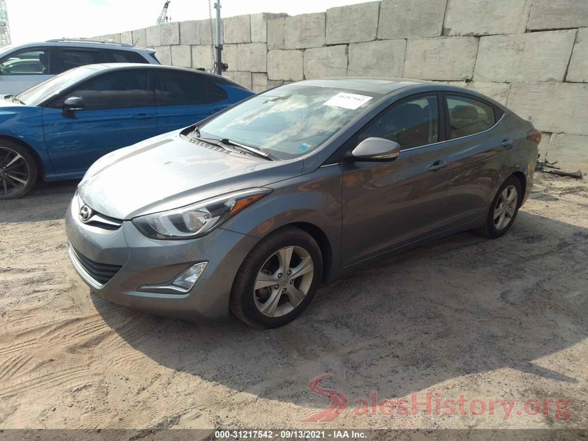 KMHDH4AEXGU634961 2016 HYUNDAI ELANTRA