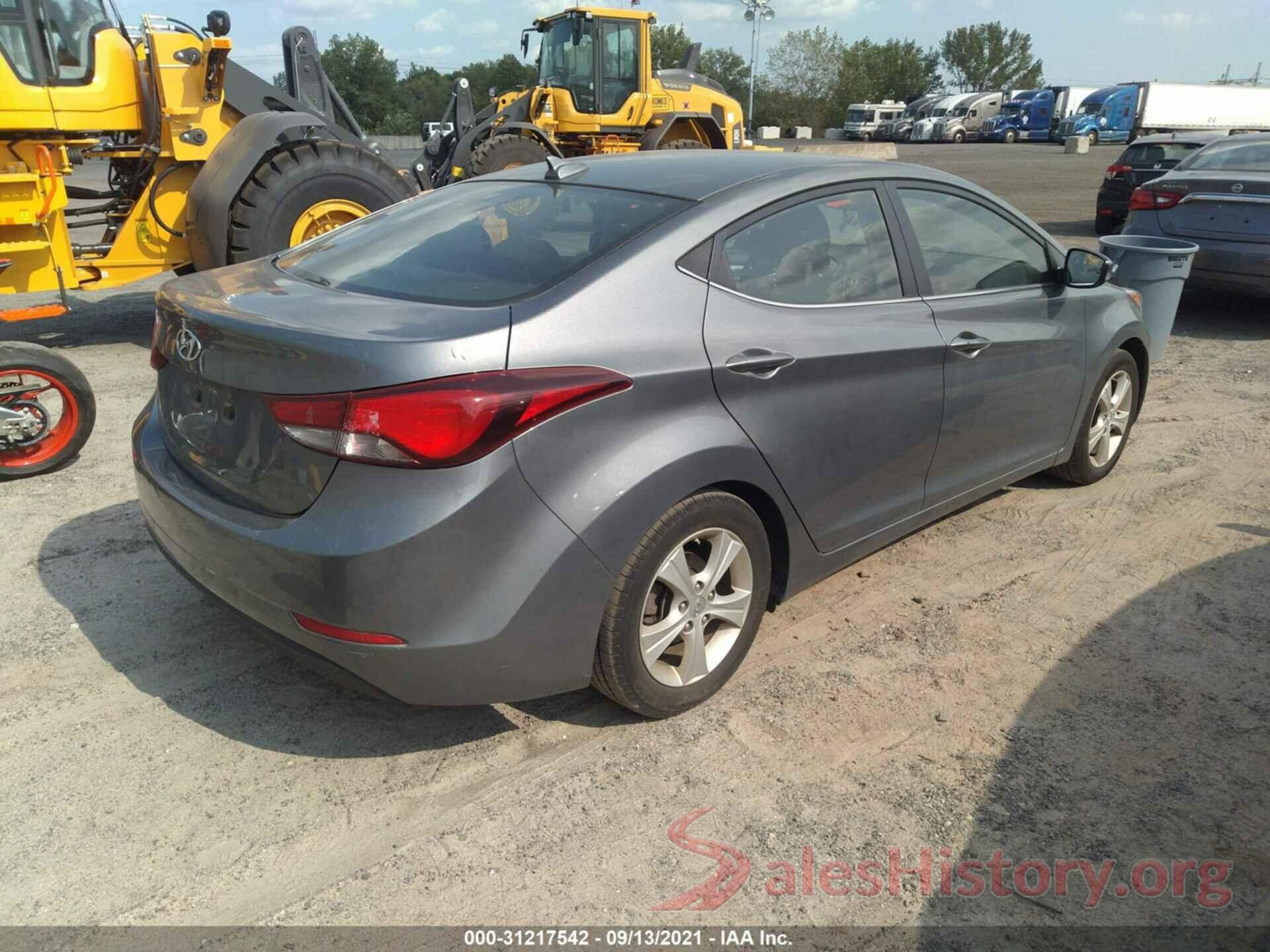 KMHDH4AEXGU634961 2016 HYUNDAI ELANTRA