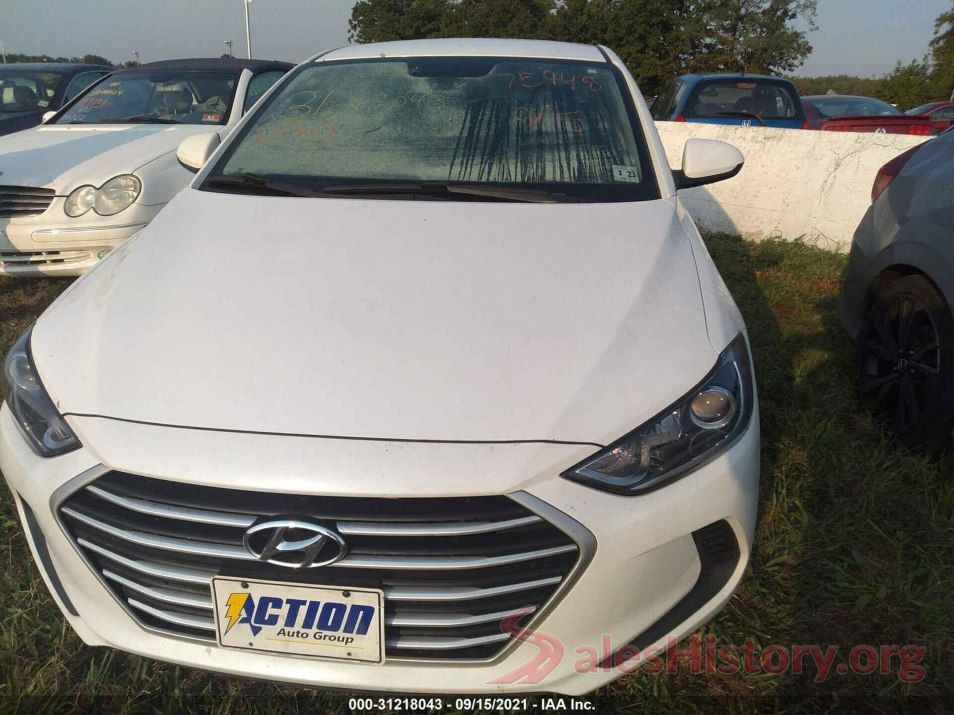 5NPD74LF6JH240422 2018 HYUNDAI ELANTRA